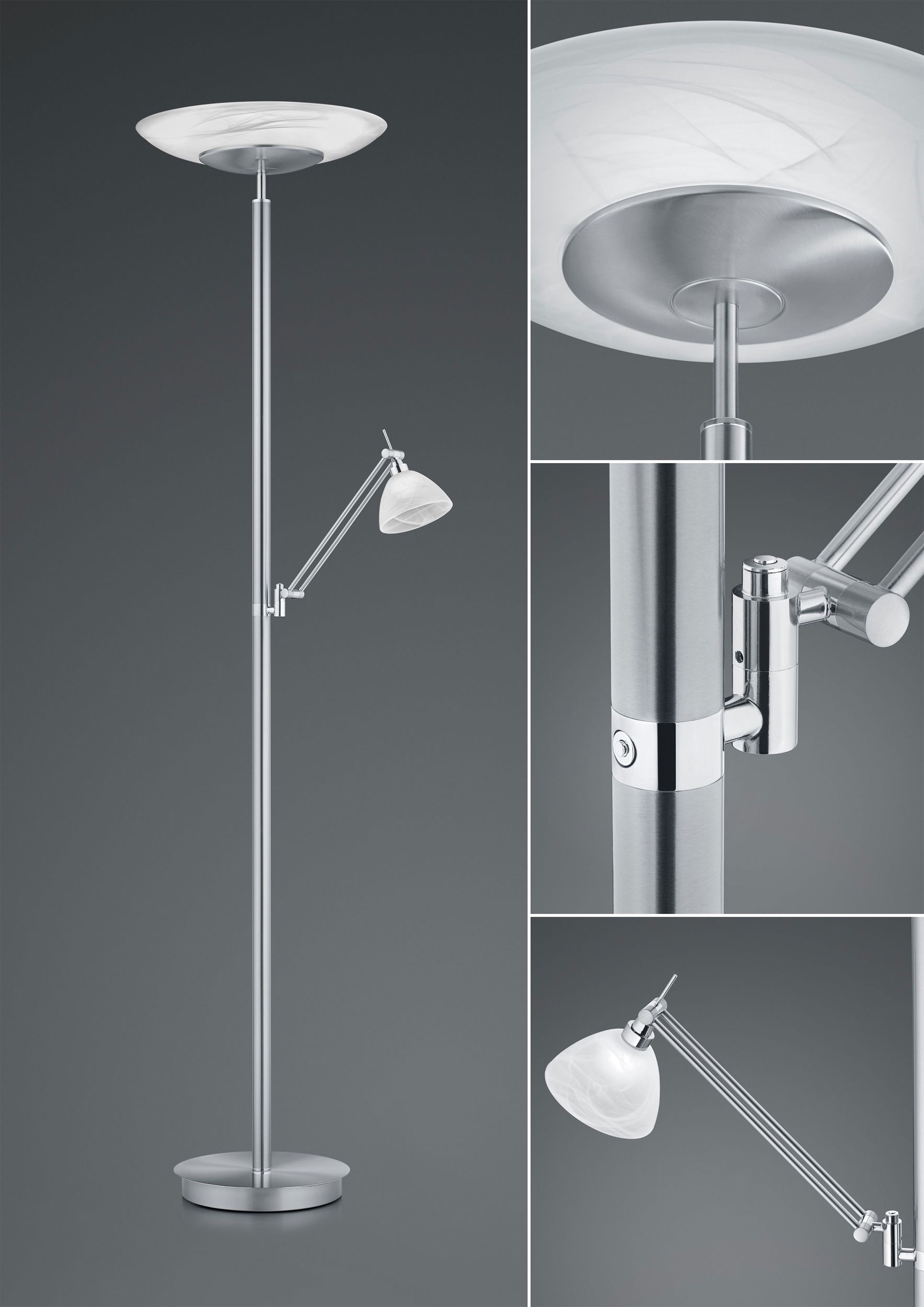 B-Leuchten LED-Stehleuchte 2flg image number 2