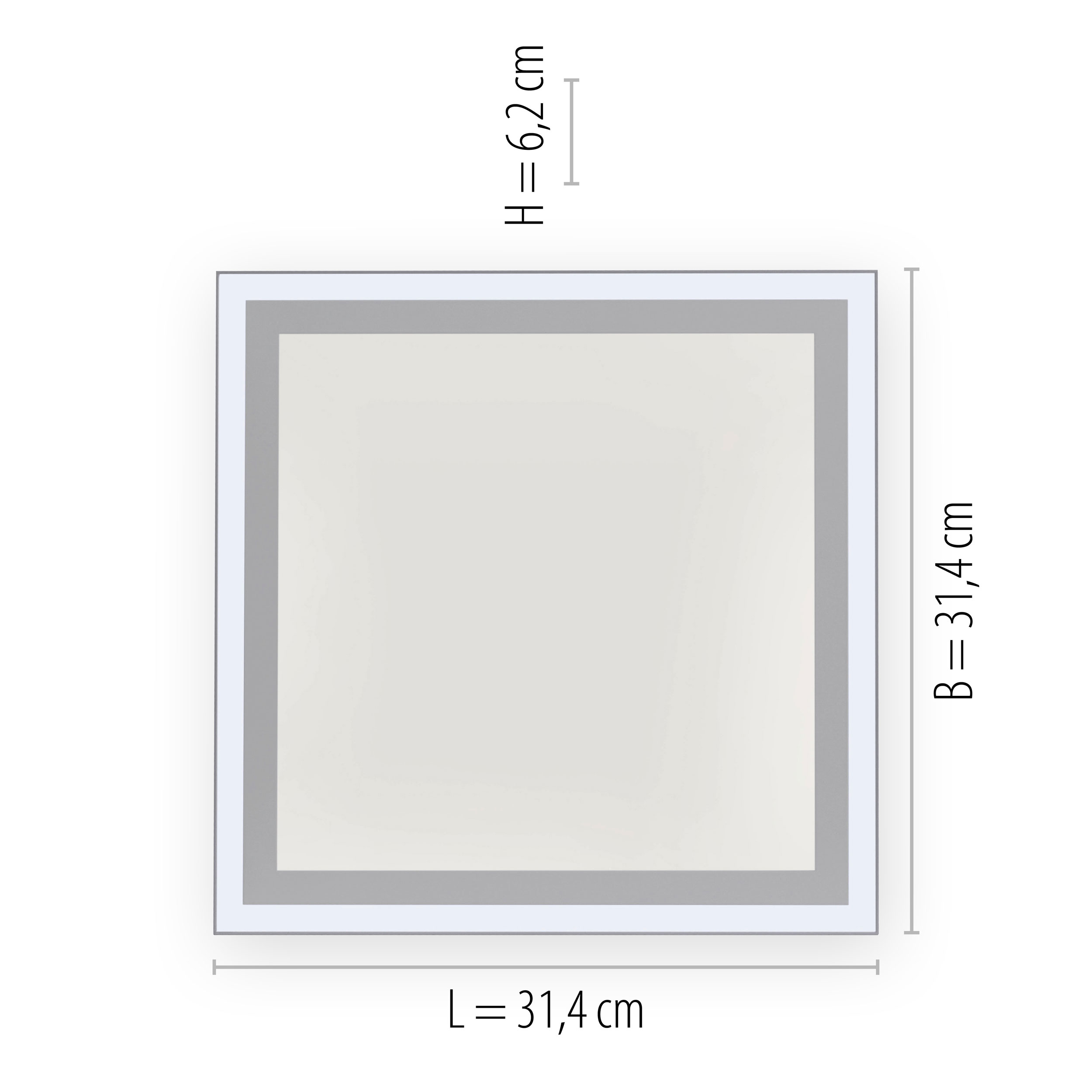 LED-Deckenleuchte 2flg image number null