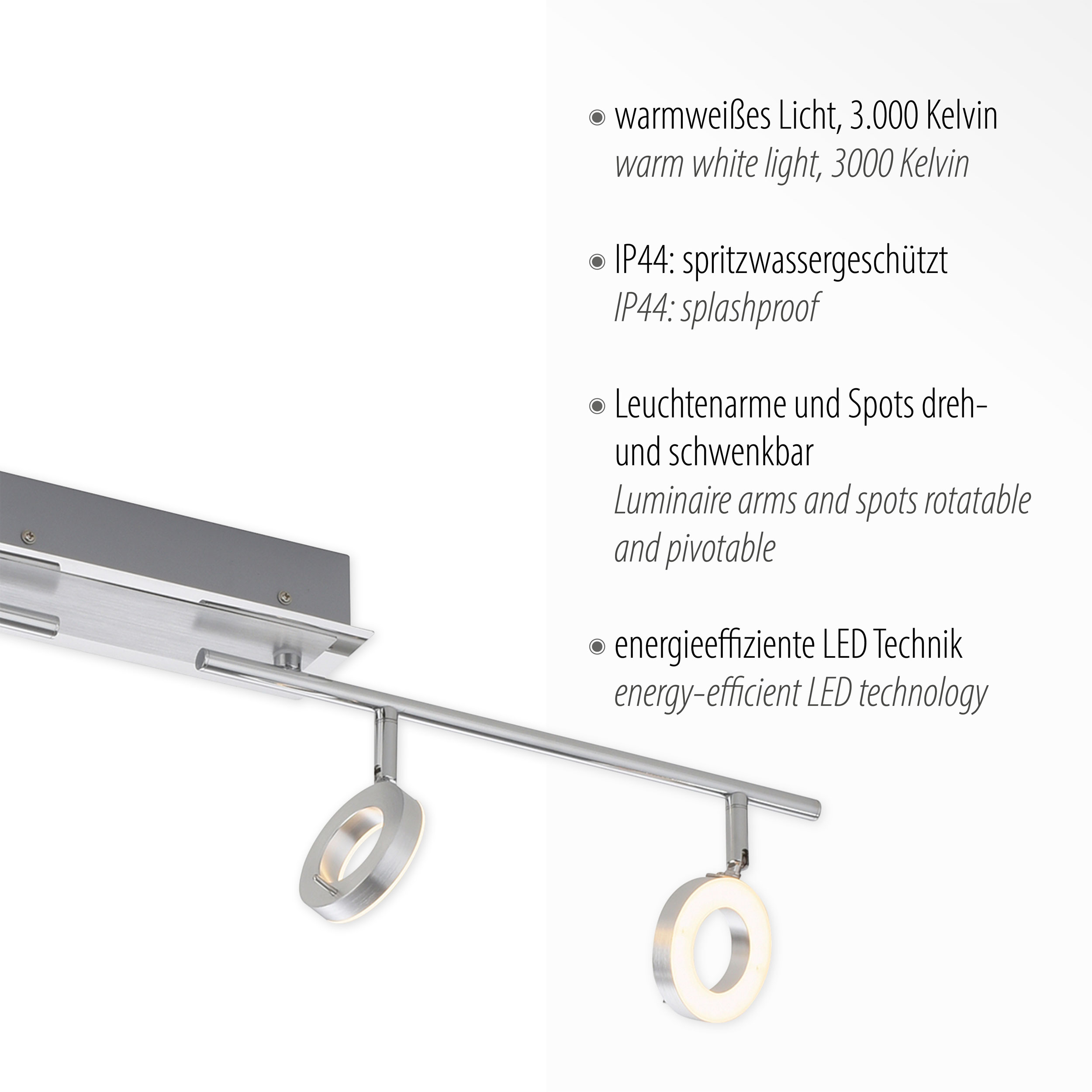 LED-Deckenleuchte 4 flg image number null
