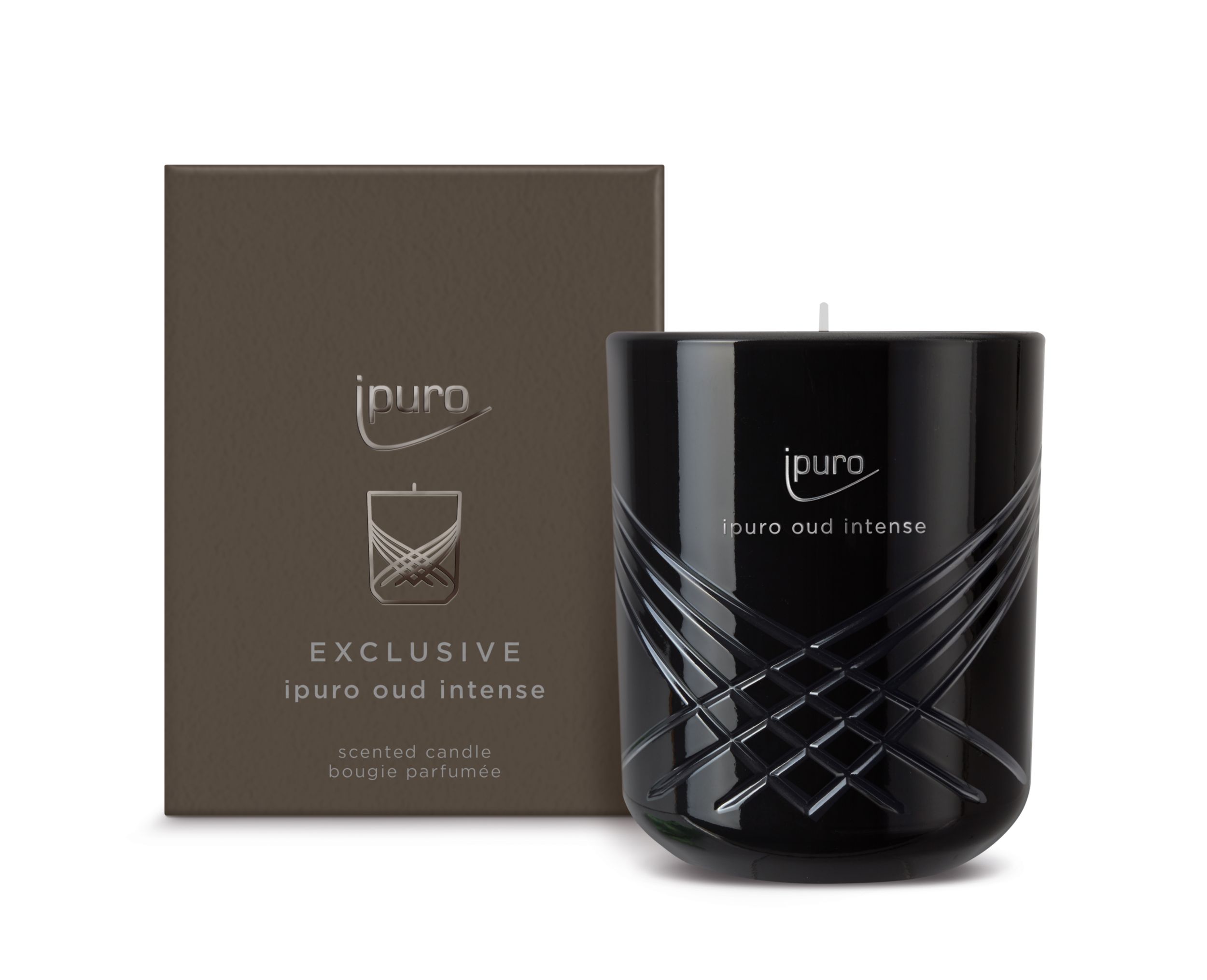 IPURO Duftkerze 270g schwarz Wachs