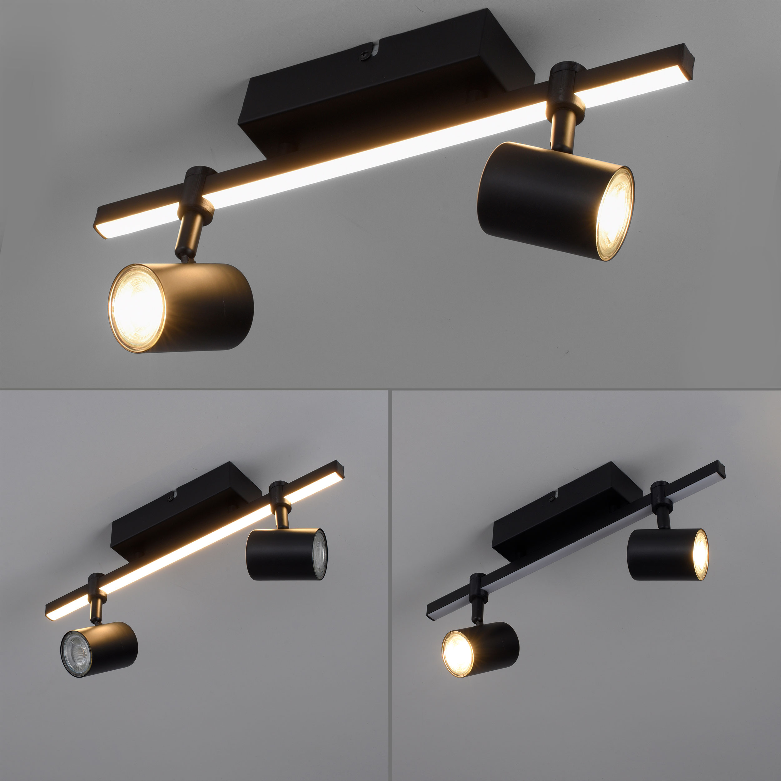 LED-Deckenleuchte 2flg image number null