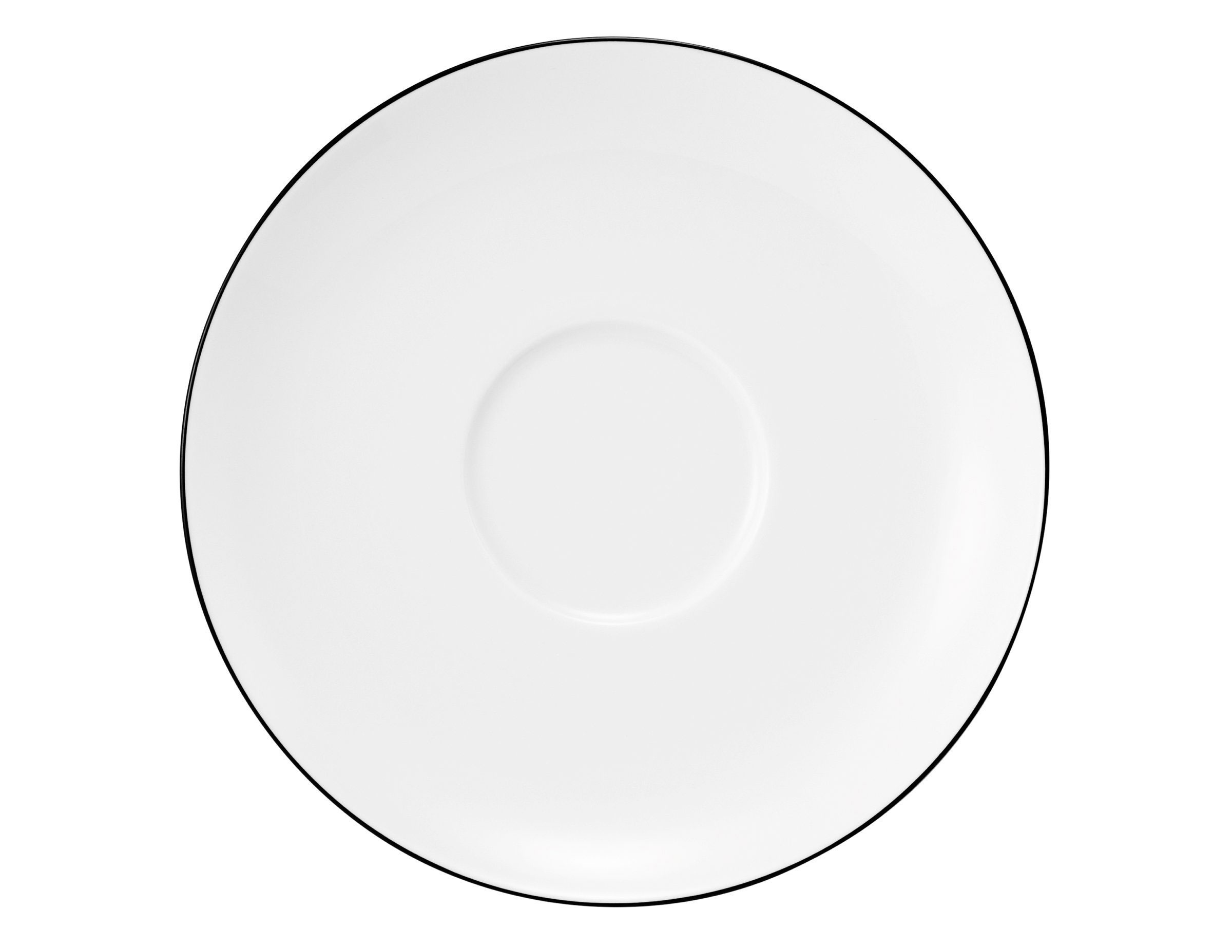 Seltmann Weiden Milchkaffeeuntertasse 16 Cm Lido 10826 Black Line - Image 4