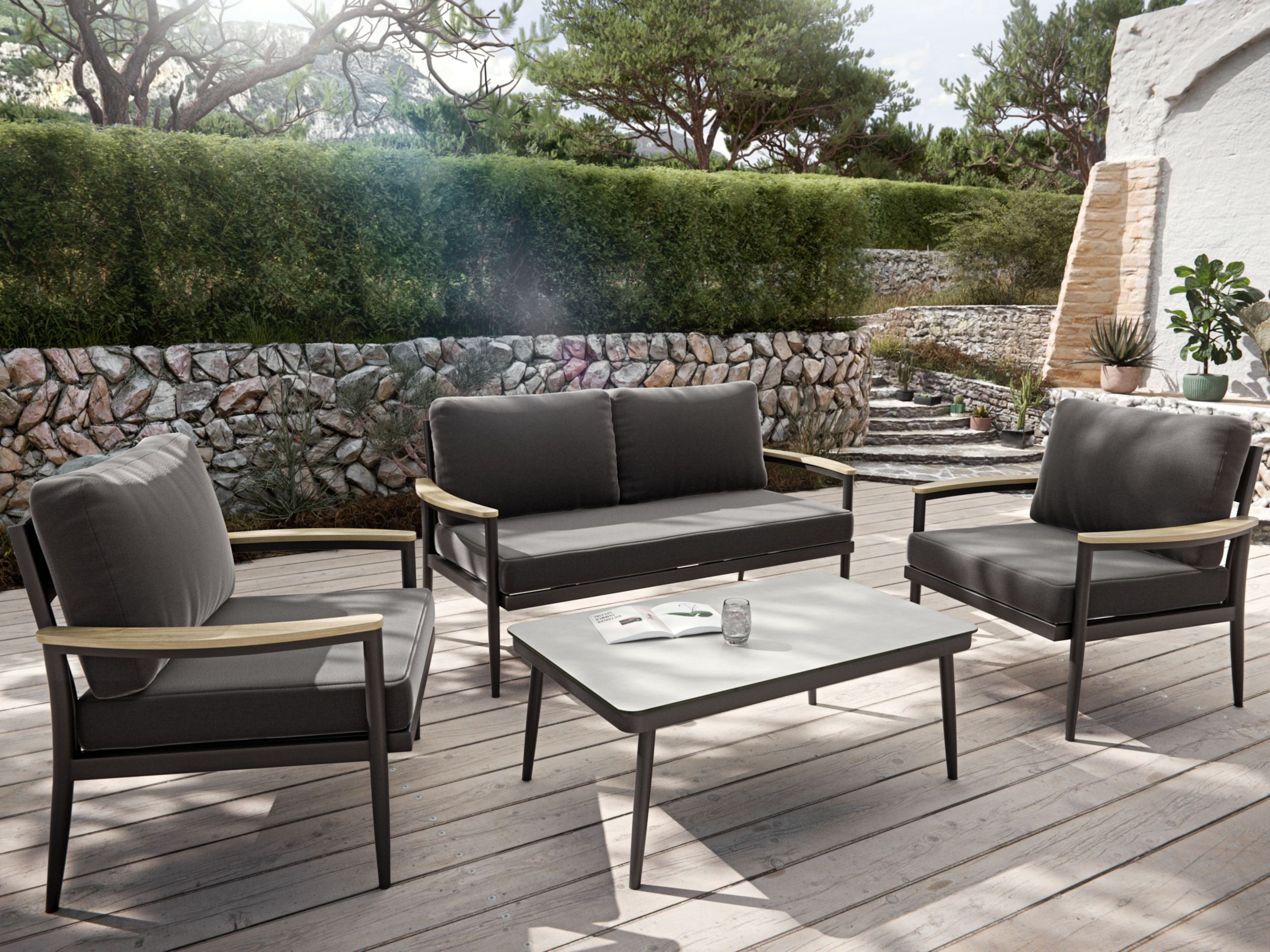 OUTDOOR Gartenlounge-Set 4 tlg. image number 6