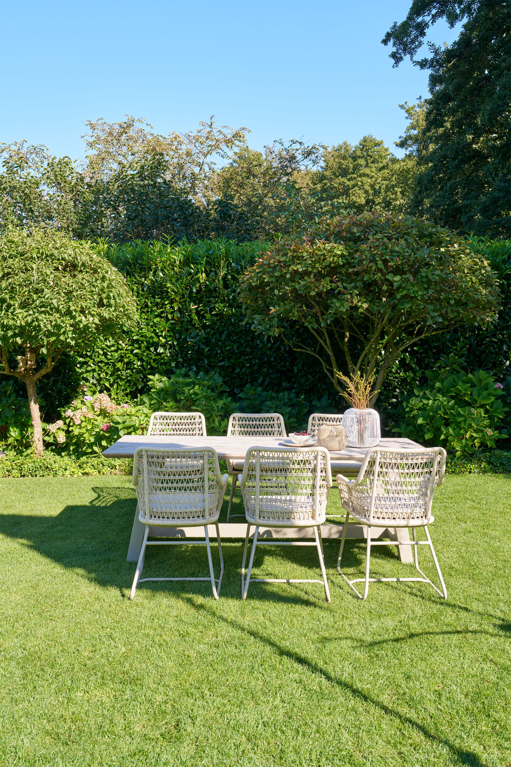 Gartentisch Teak Weiss image number null