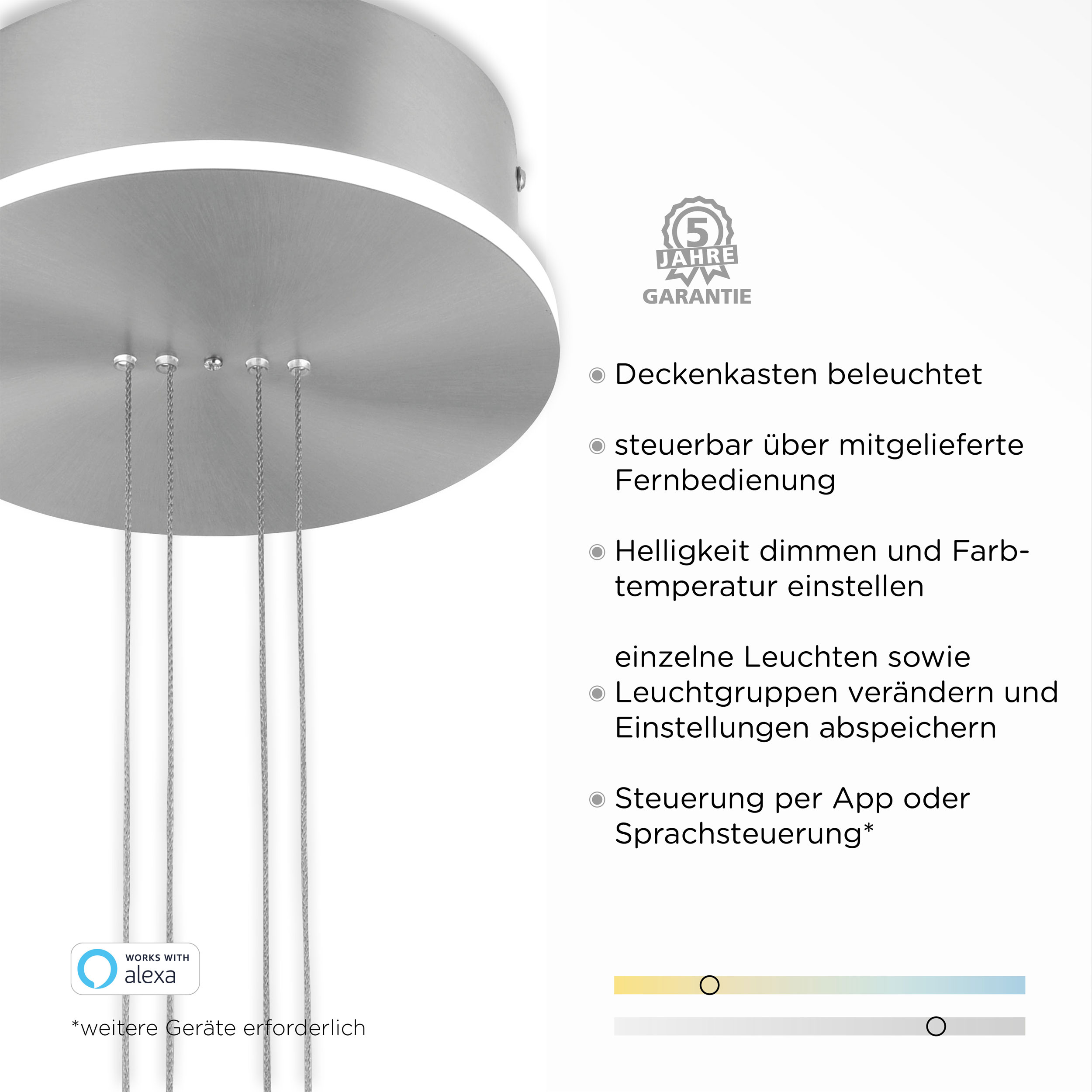 Paul Neuhaus LED-Pendelleuchte 2flg image number 6