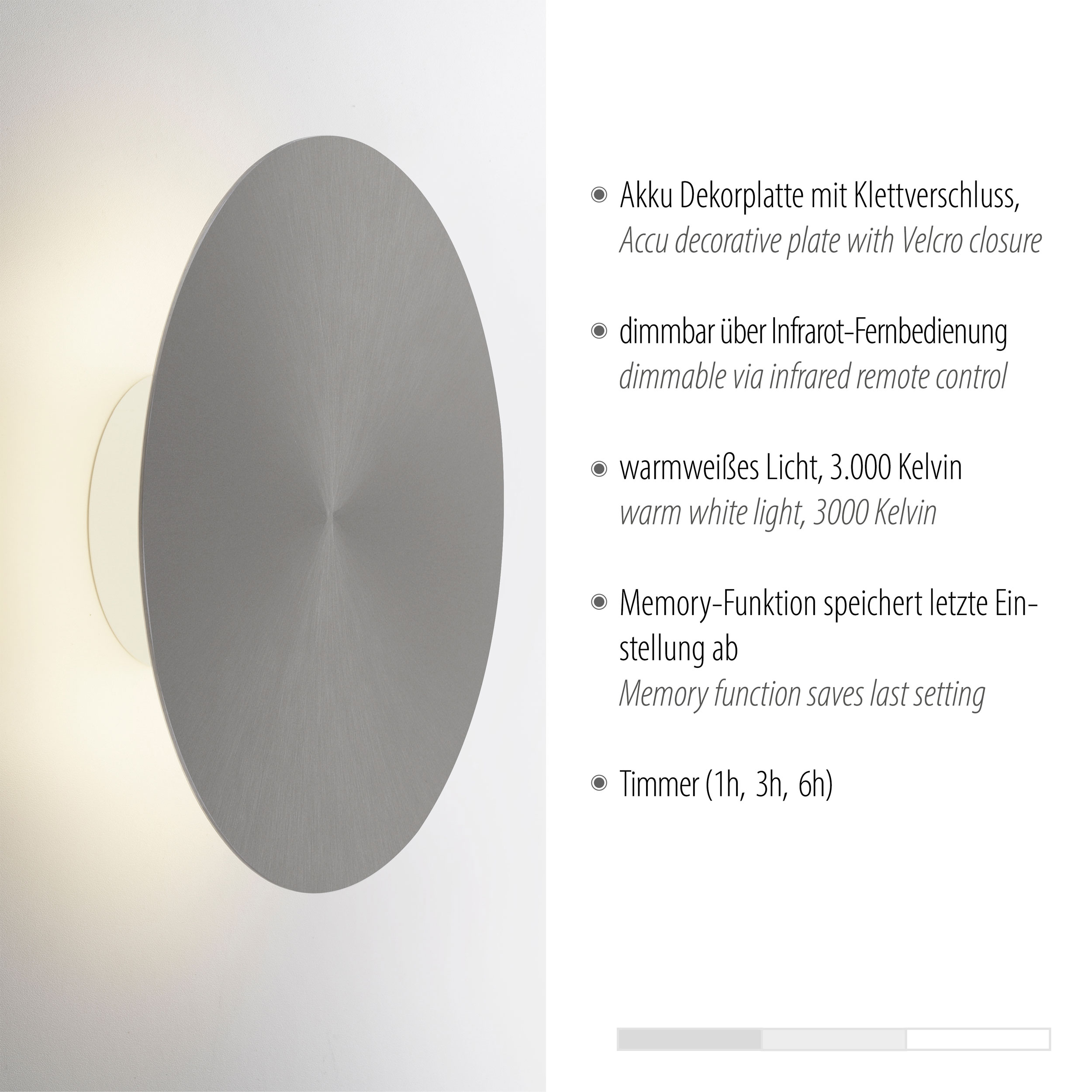 LED-Akku-Wandleuchte image number null