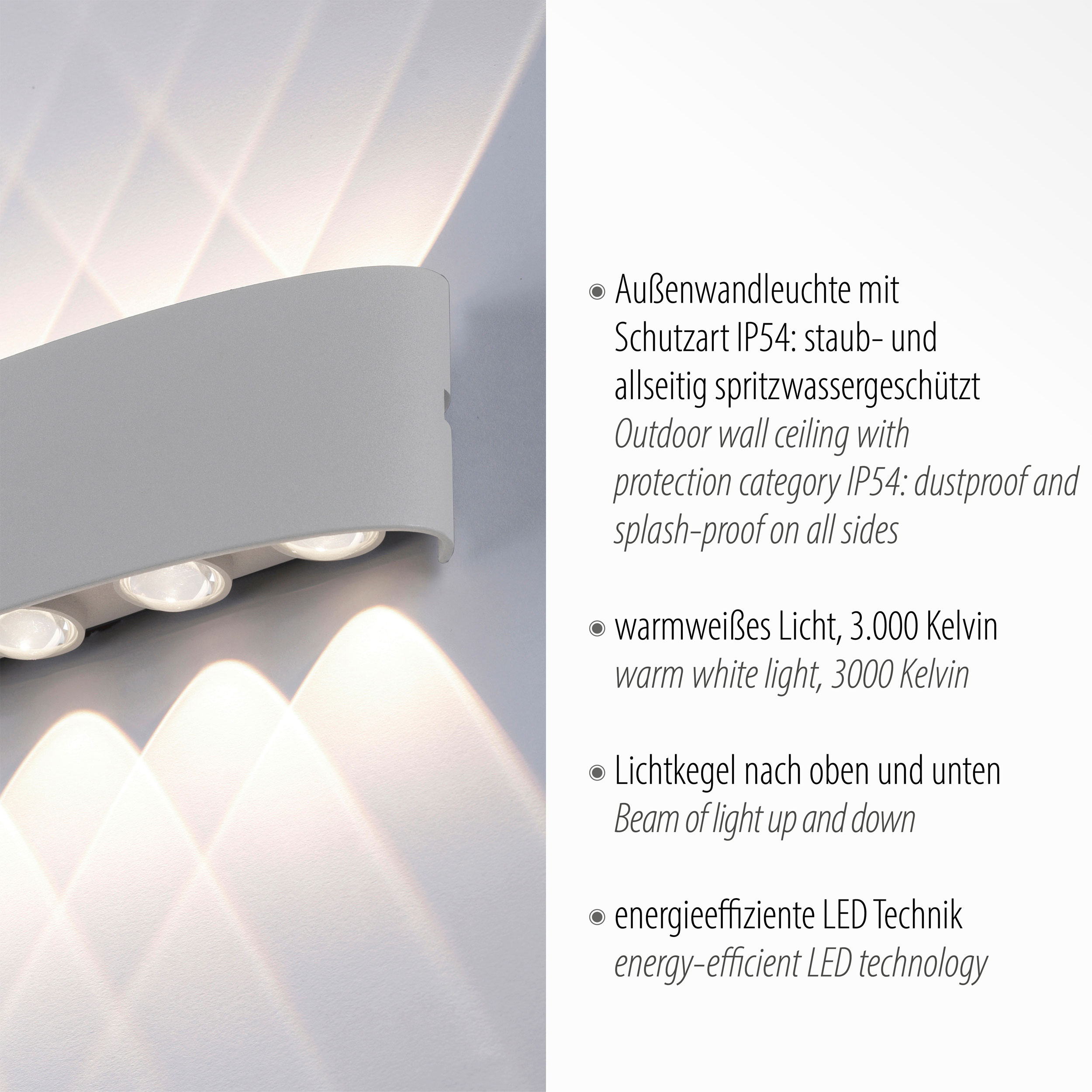 LED-Wandleuchte 10flg image number null