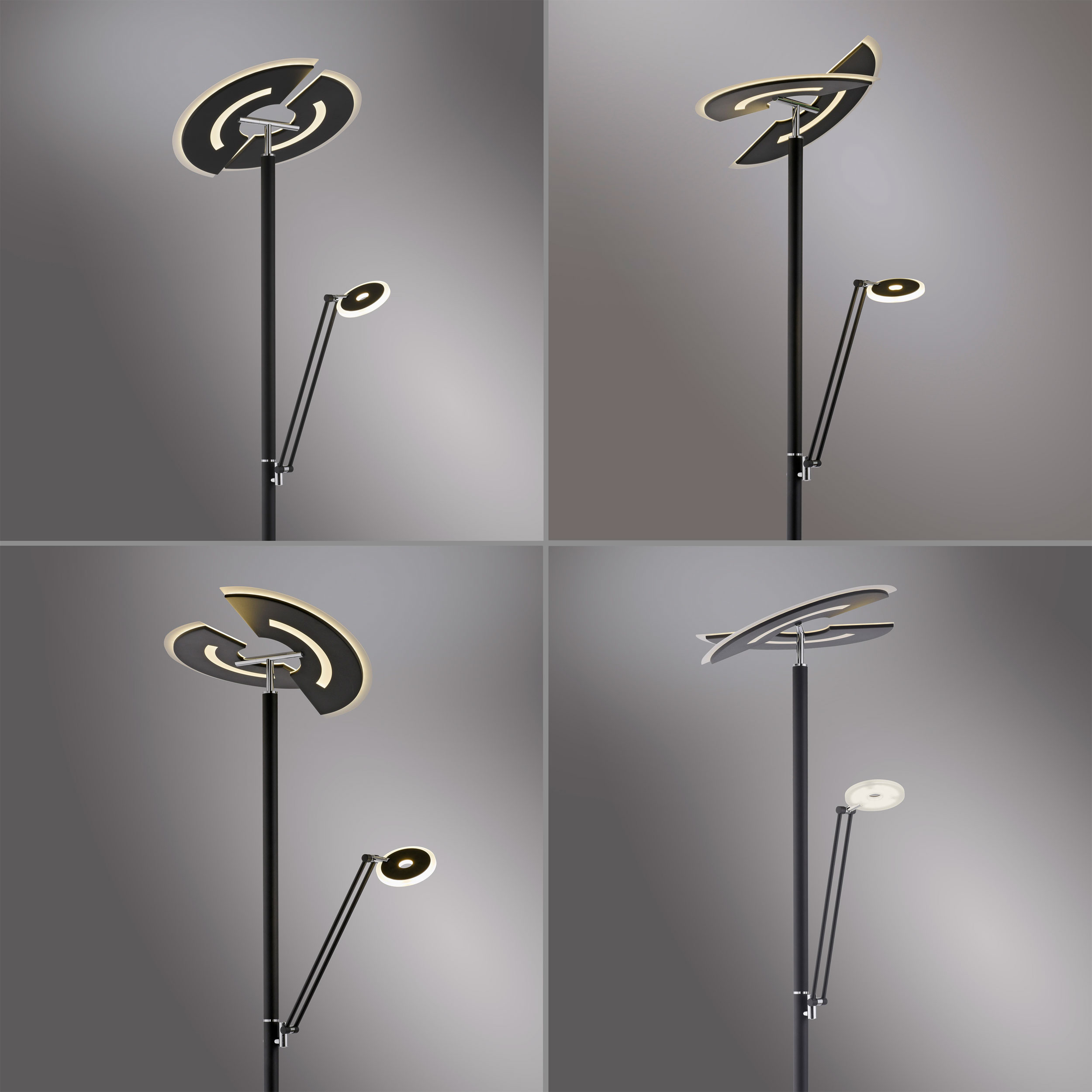 LED-Stehleuchte 2flg image number null