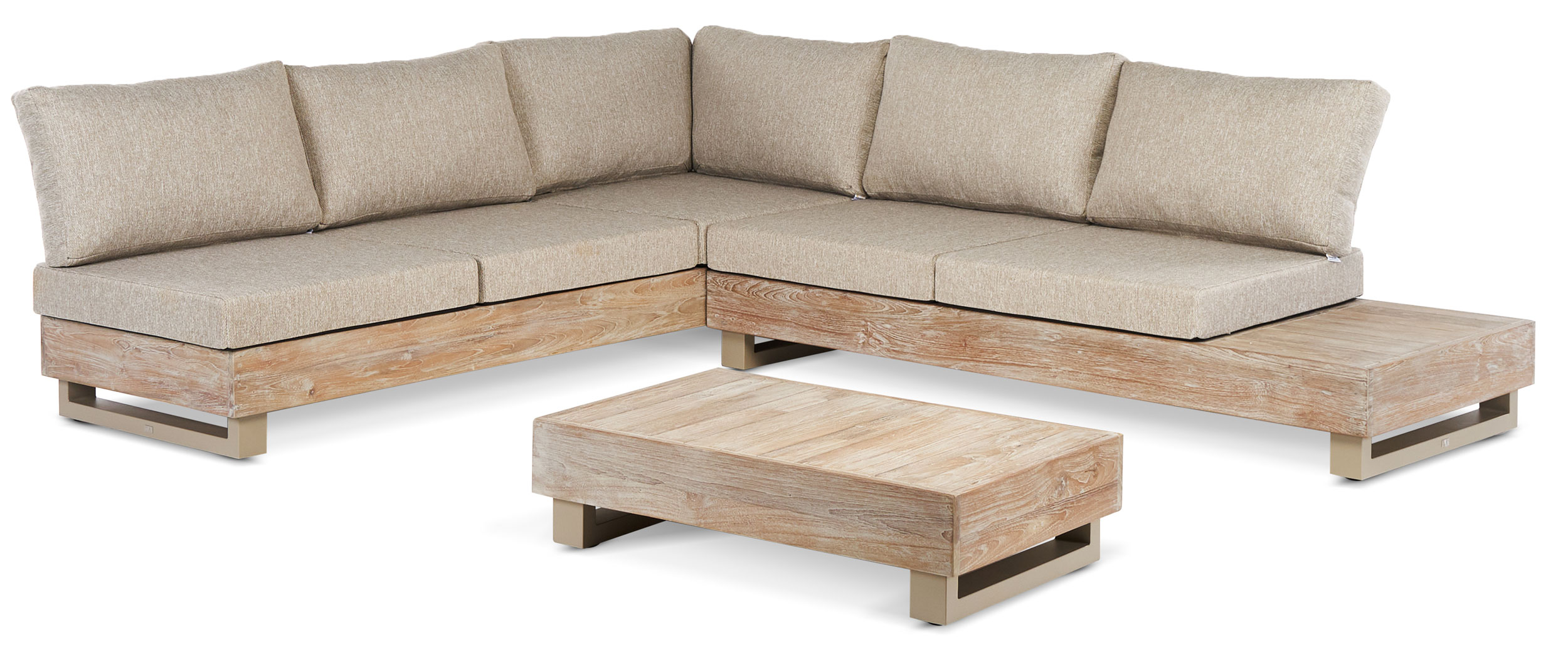 Gartensofaset Teak 3 tlg. image number null