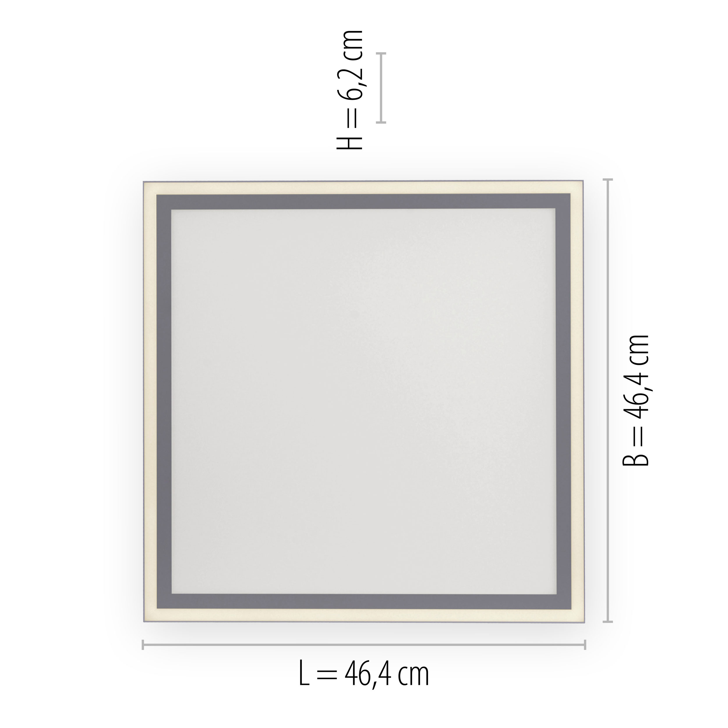 LED-Deckenleuchte 2flg image number null