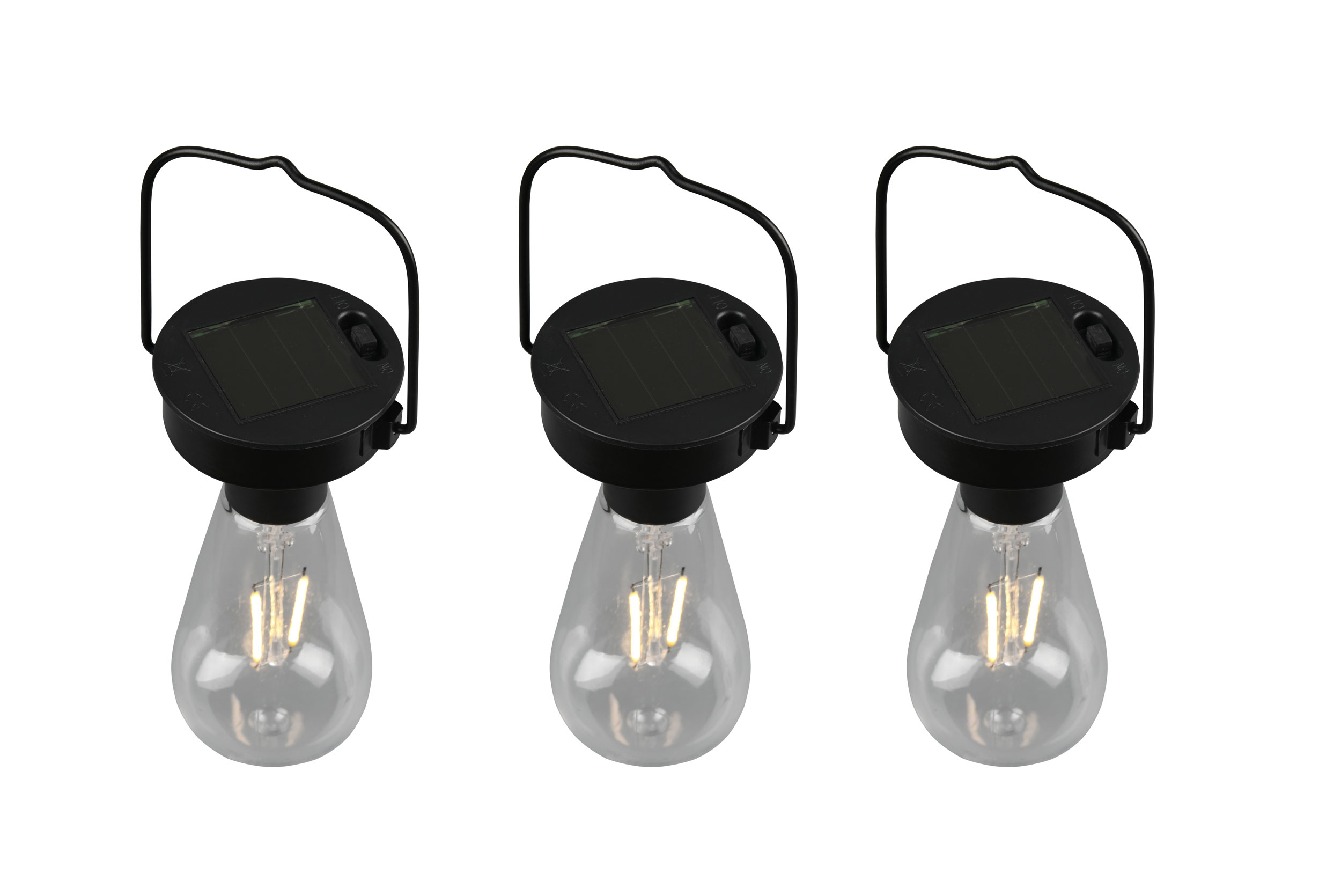 LED-Solar-Pendelleuchte 3flg image number null