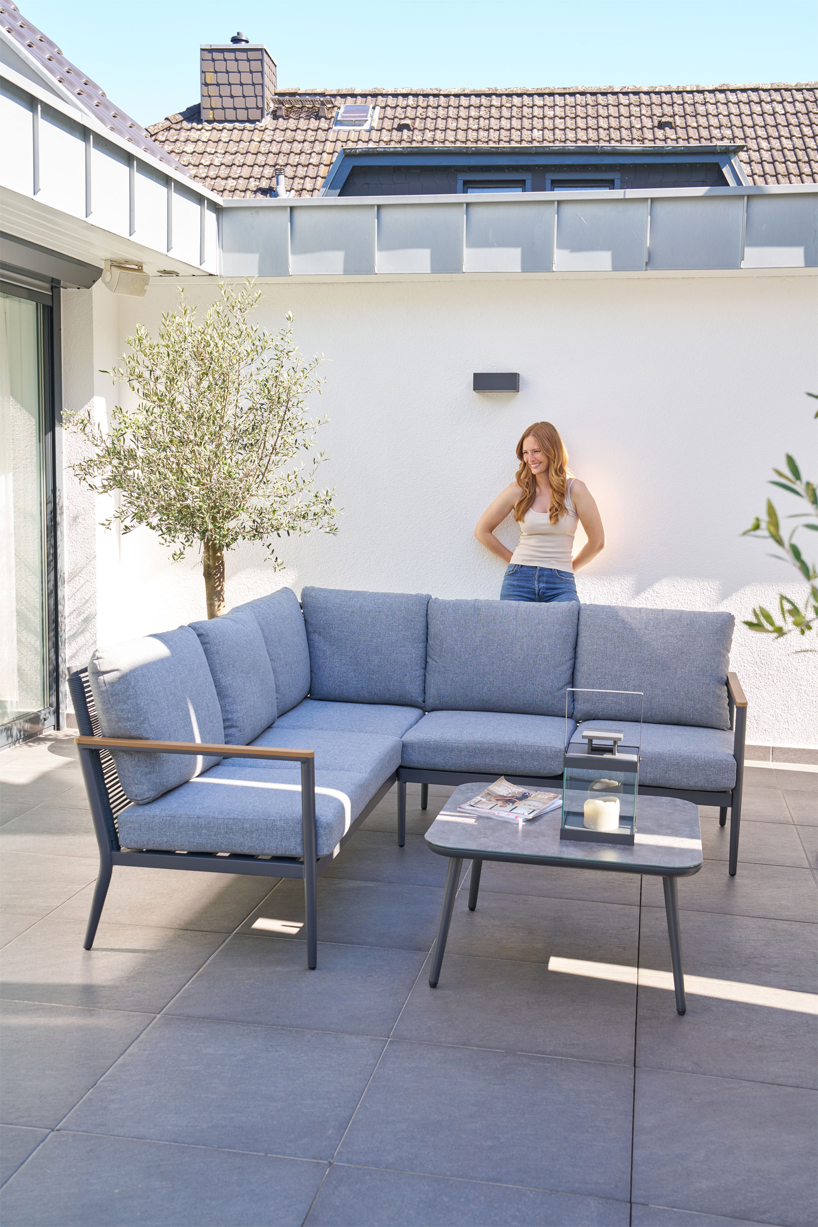 Gartenlounge Eckset 3-teilig image number null