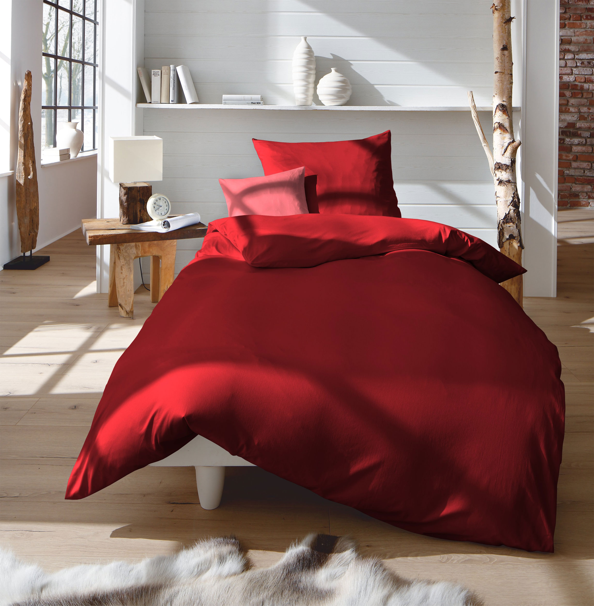 Fleuresse Uni-Satin-Nackenrollenbezug image number 2
