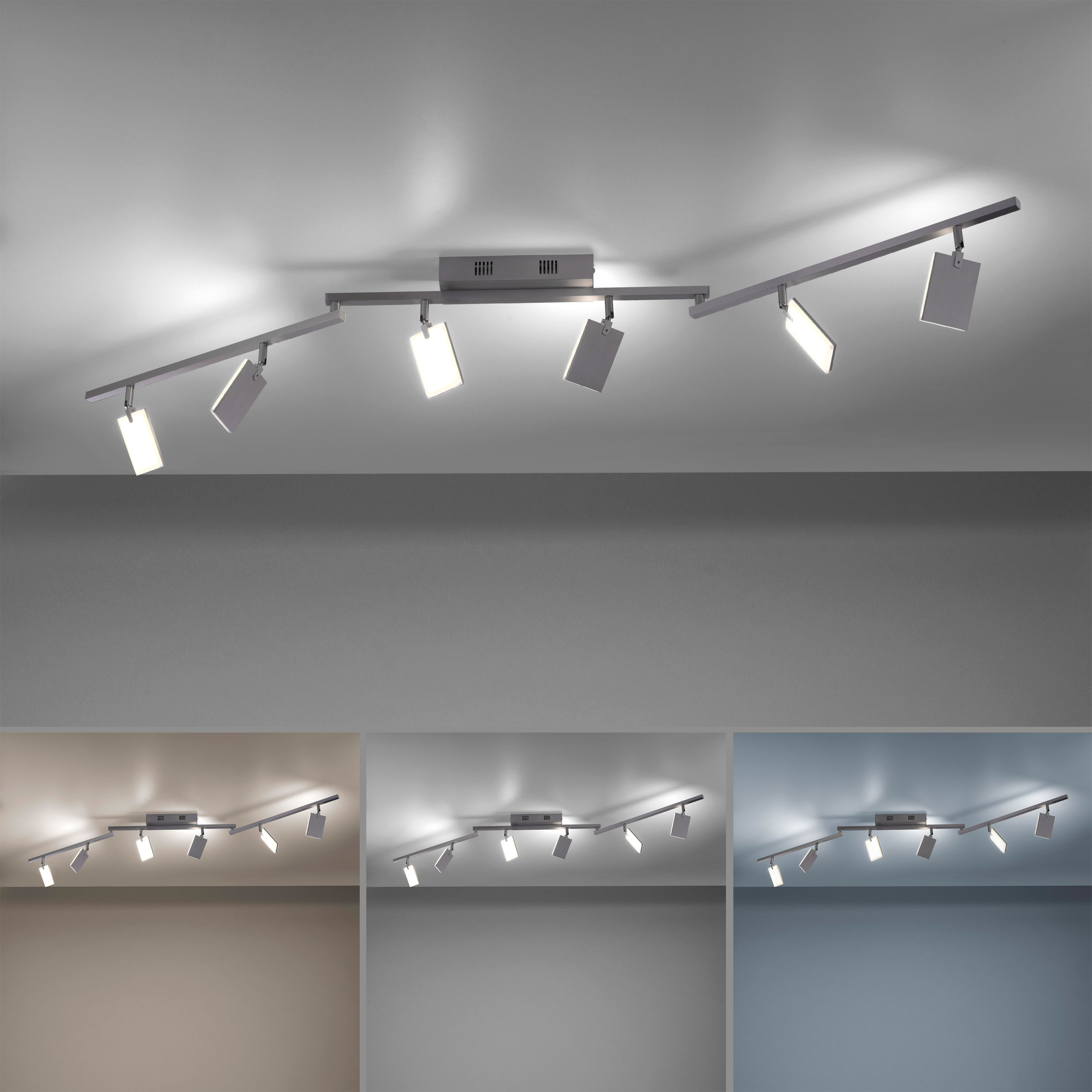LED-Deckenleuchte 6flg image number null