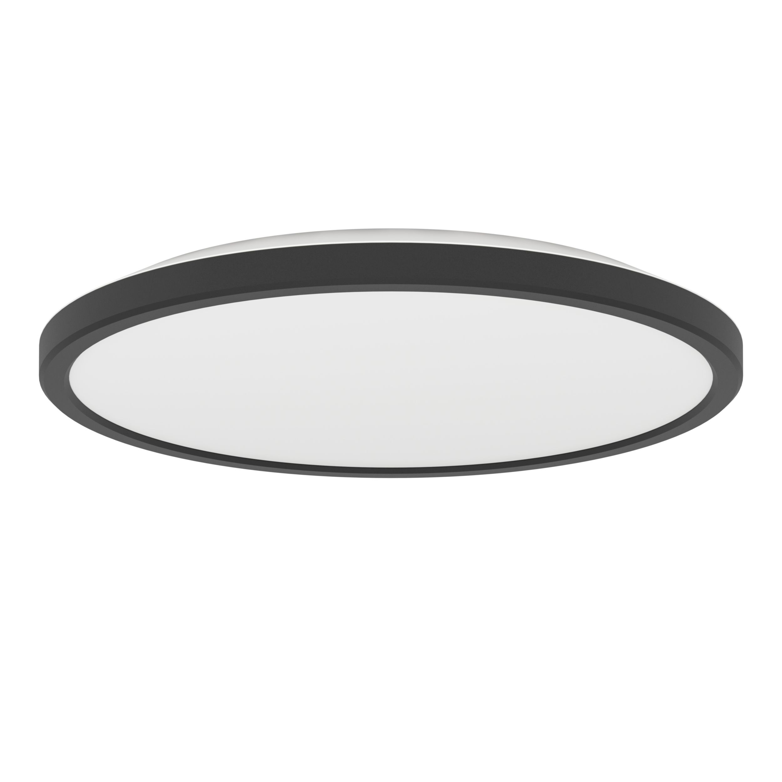 EGLO LED Deckenleuchte Rovito, runde Badezimmer Deckenlampe | Badlampe Decke aus Kunststoff in Schwarz und Weiß, Deckenbeleuchtung warmweiß-kaltweiß, IP44, Ø 30 cm - Bild 5