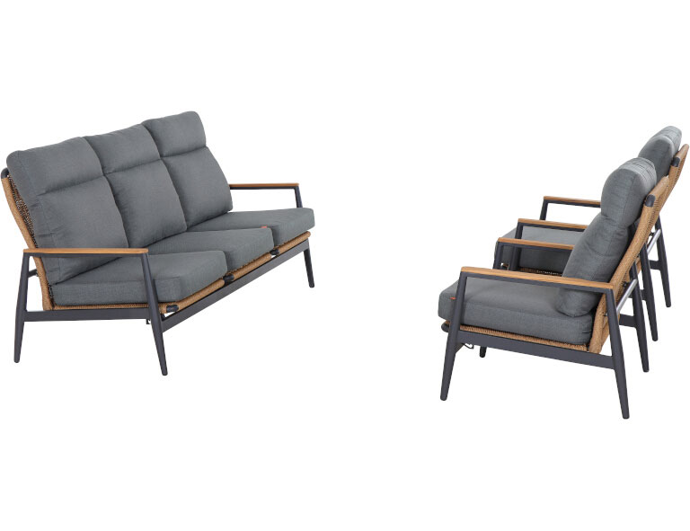 SIENA GARDEN Gartenlounge-Set 3-teilig image number 1