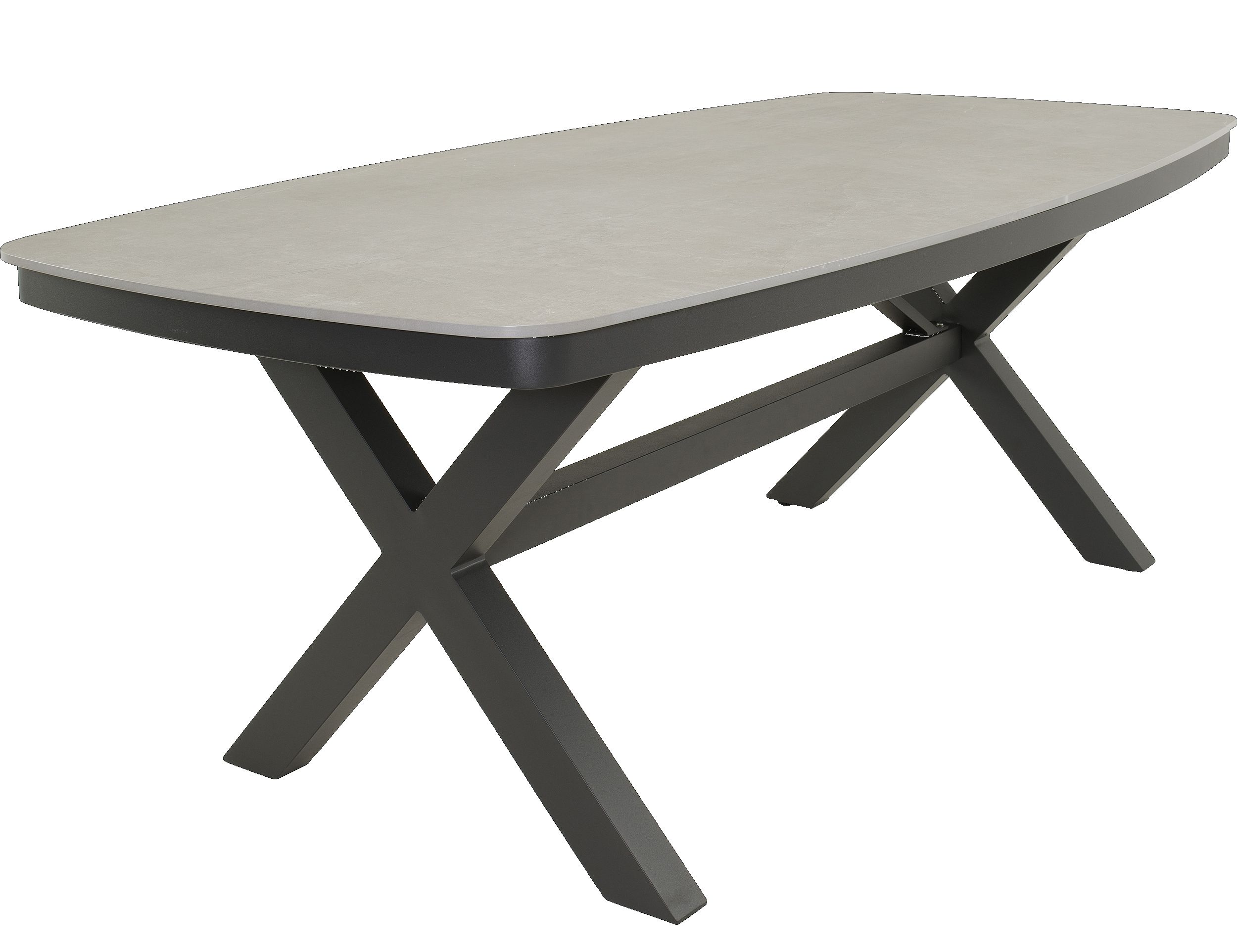 OUTDOOR Gartentisch grau Stein