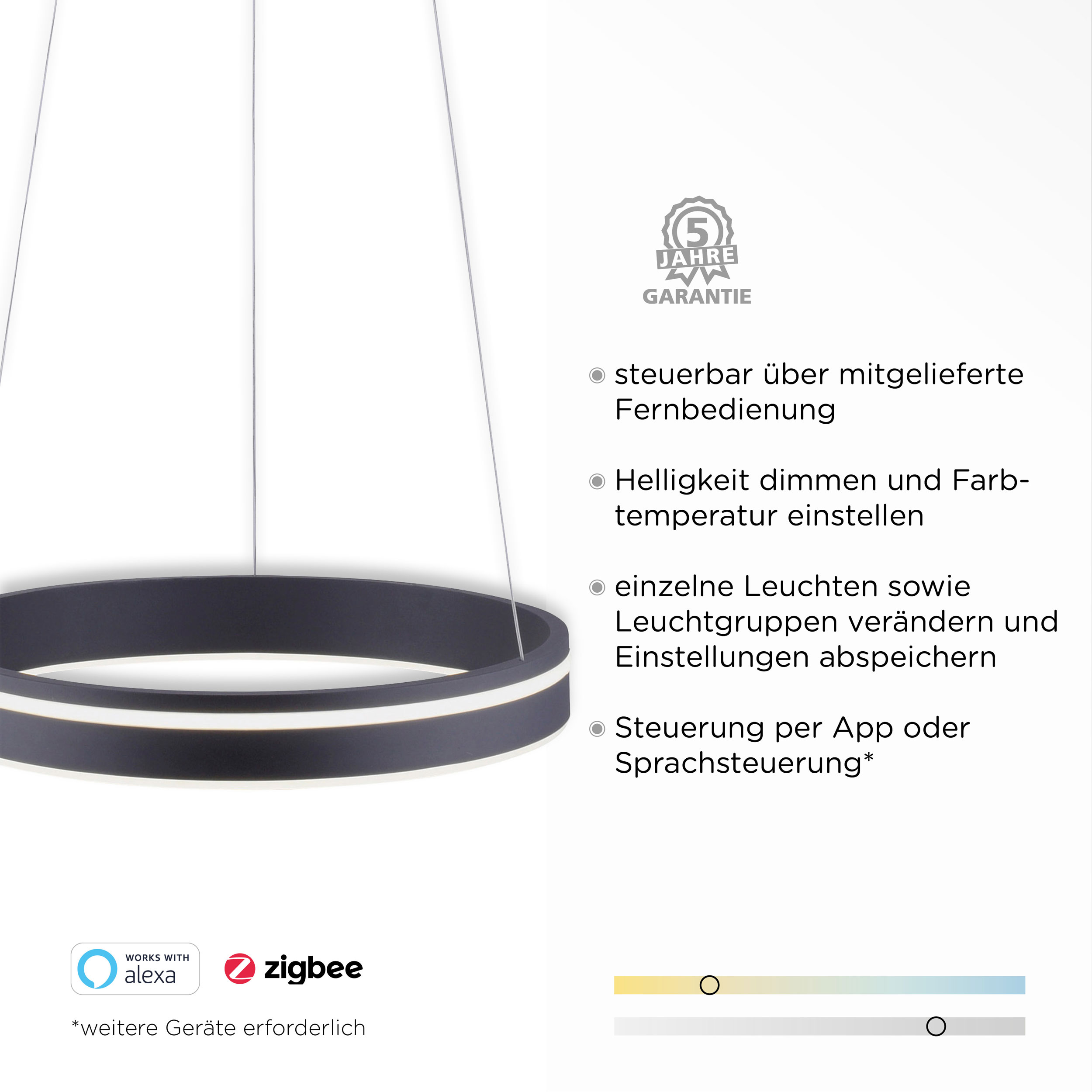 Paul Neuhaus LED-Pendelleuchte 1flg image number 5