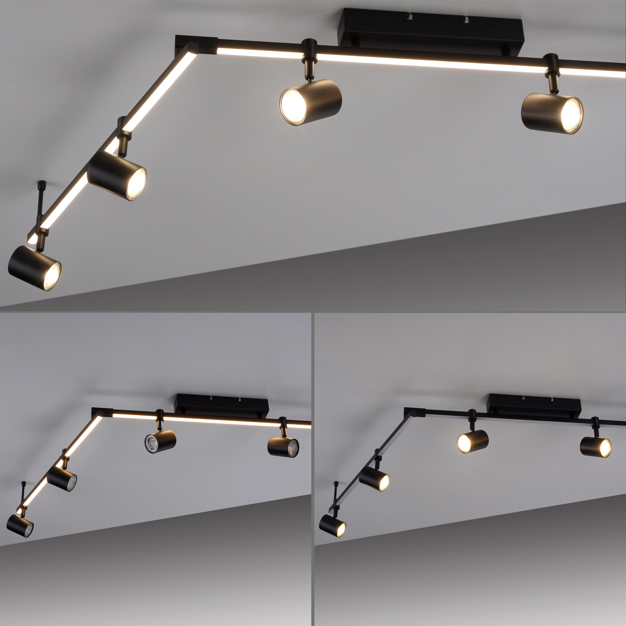 LED-Deckenleuchte 6flg image number null