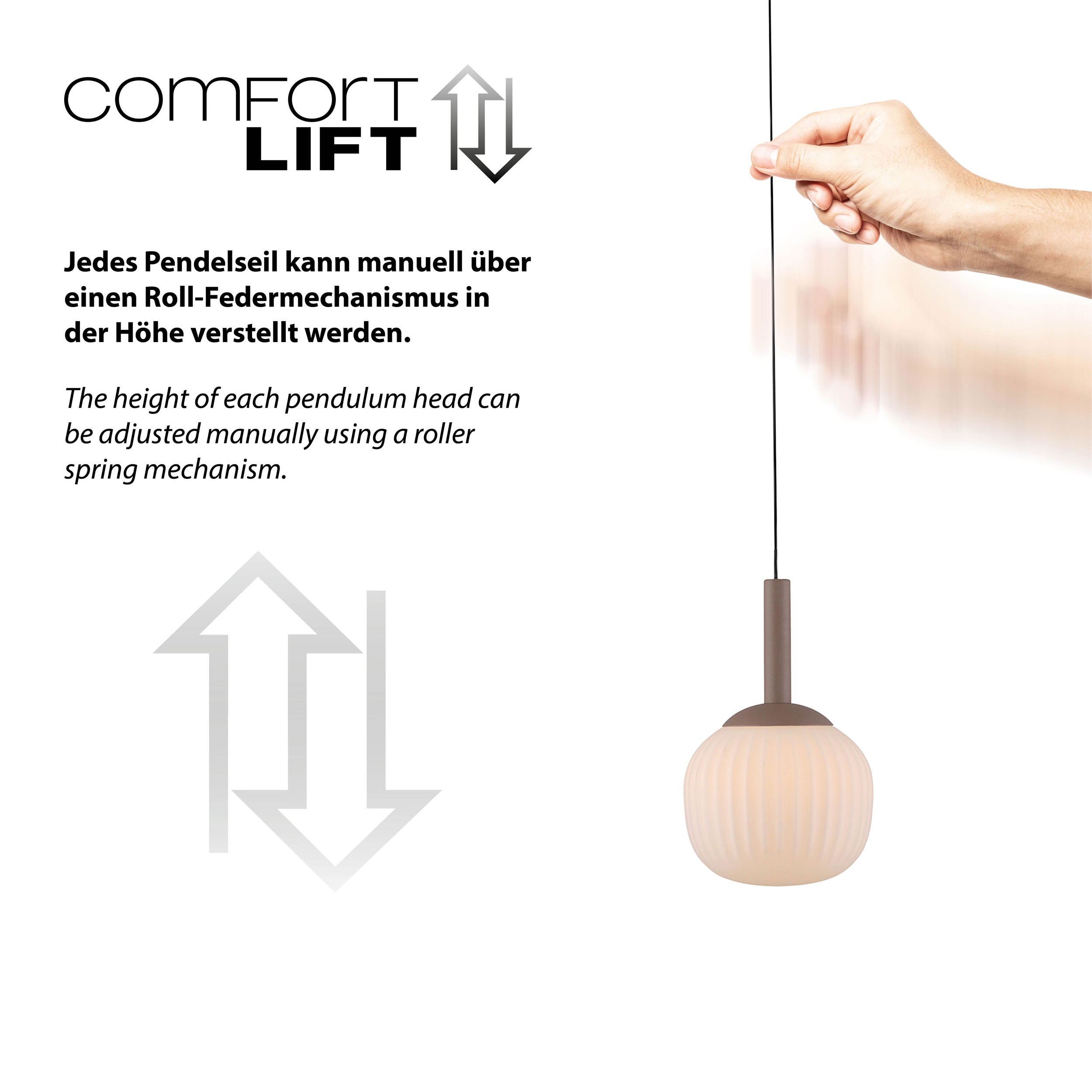 SCHÖNER WOHNEN LED-Pendelleuchte 3flg image number 6