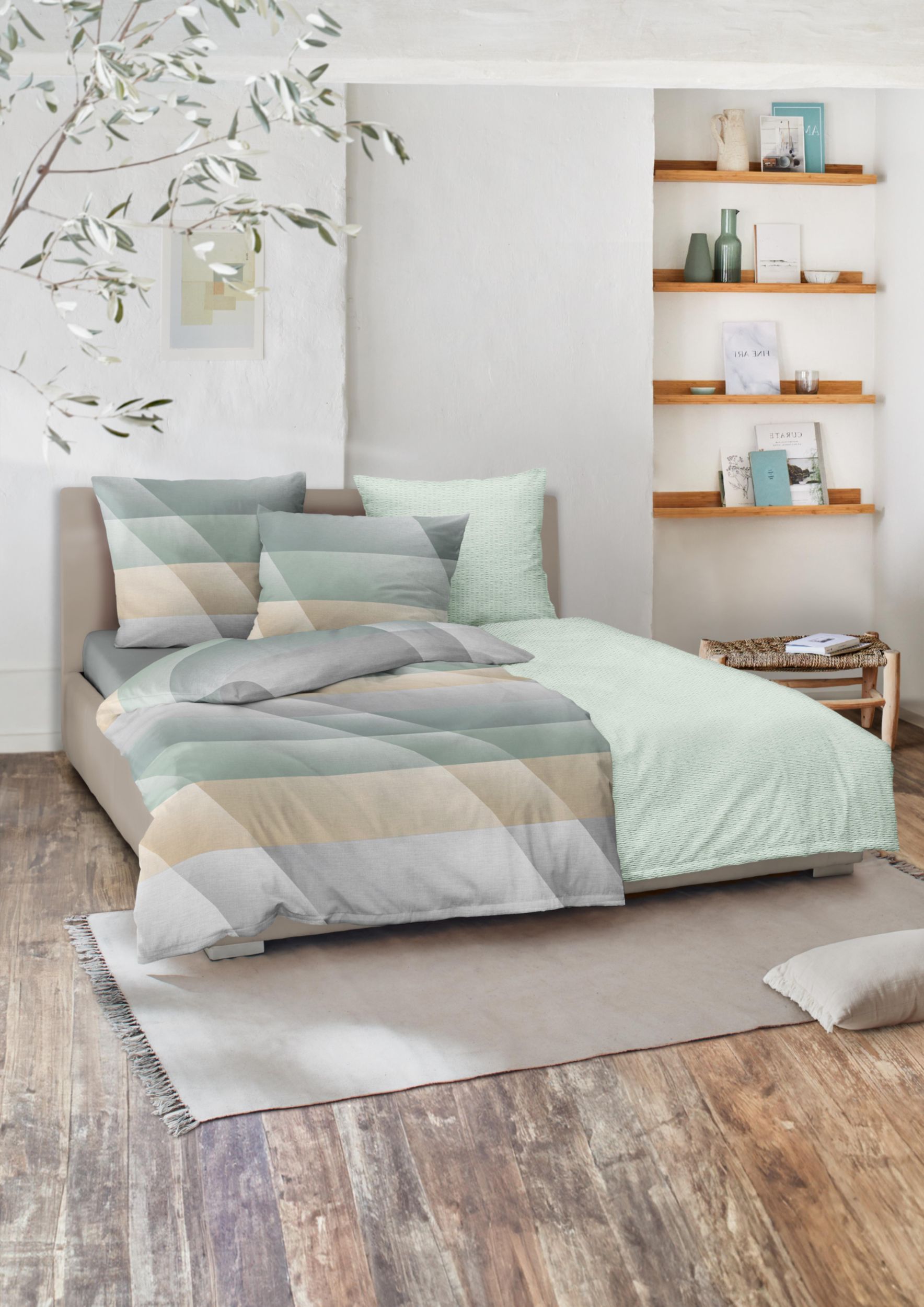 Irisette Seersucker-Bettw&auml;sche image number 4