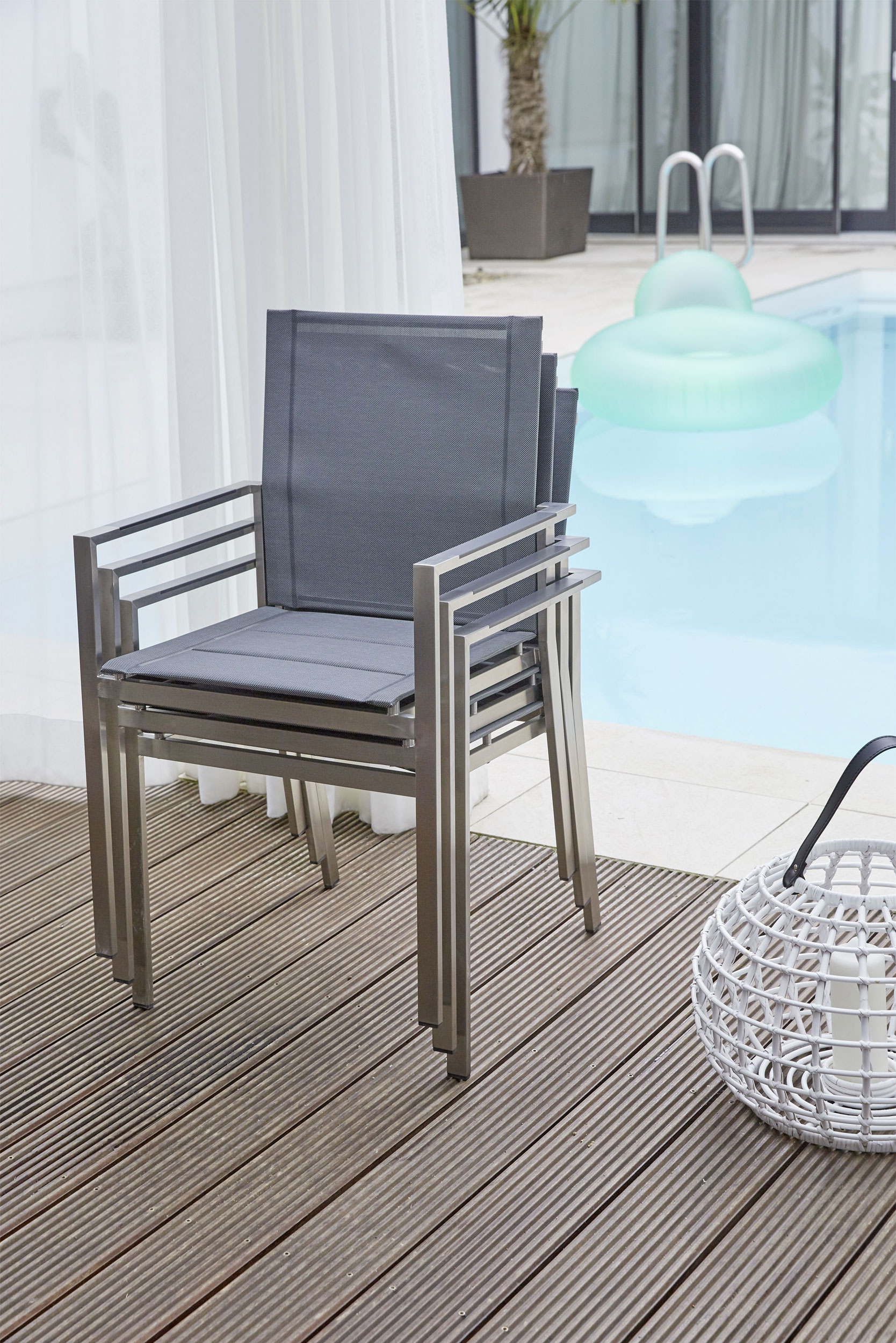 OUTDOOR Gartenstuhl Edelstahl/HPL image number 7