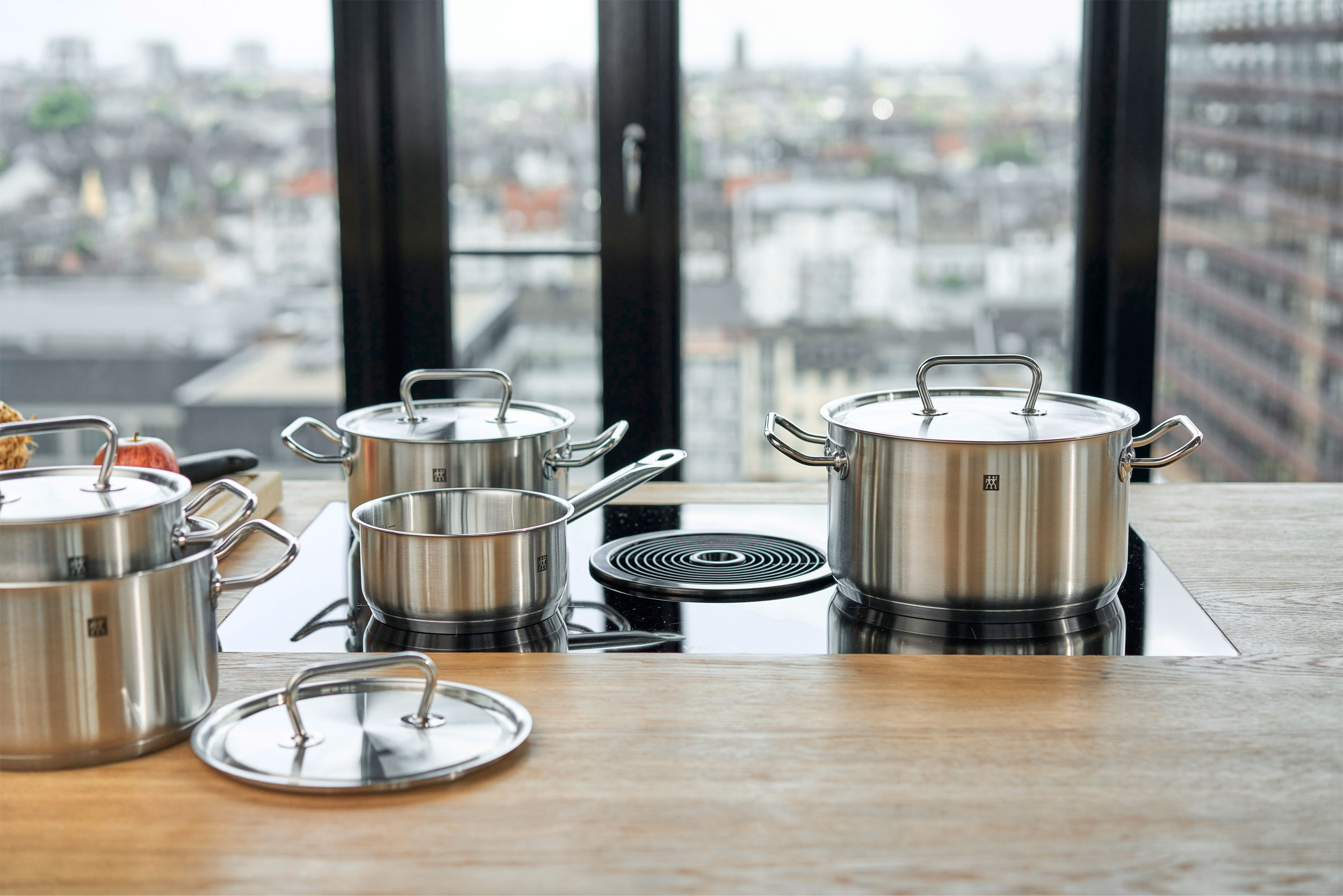 Eva Solo Aktionsset Set Pentole 5 Pezzi In Acciaio Inox | Design Danese Premio Red Dot | Regalo Per Cucina