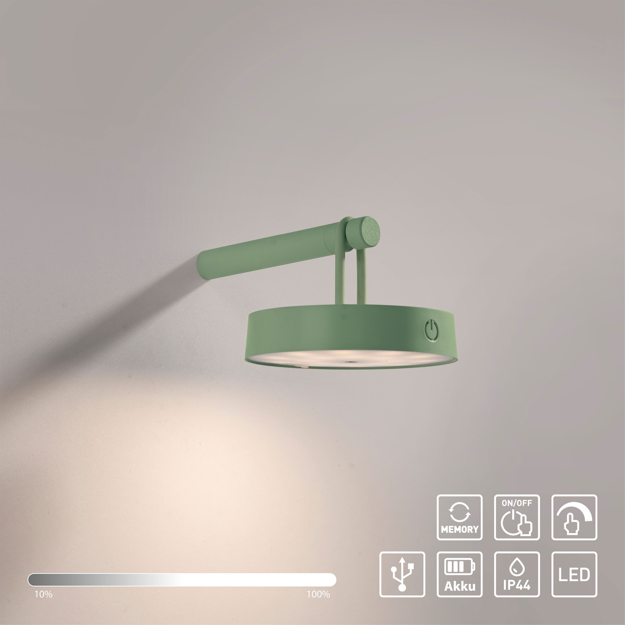 LED-Akku-Wandleuchte 1flg image number null
