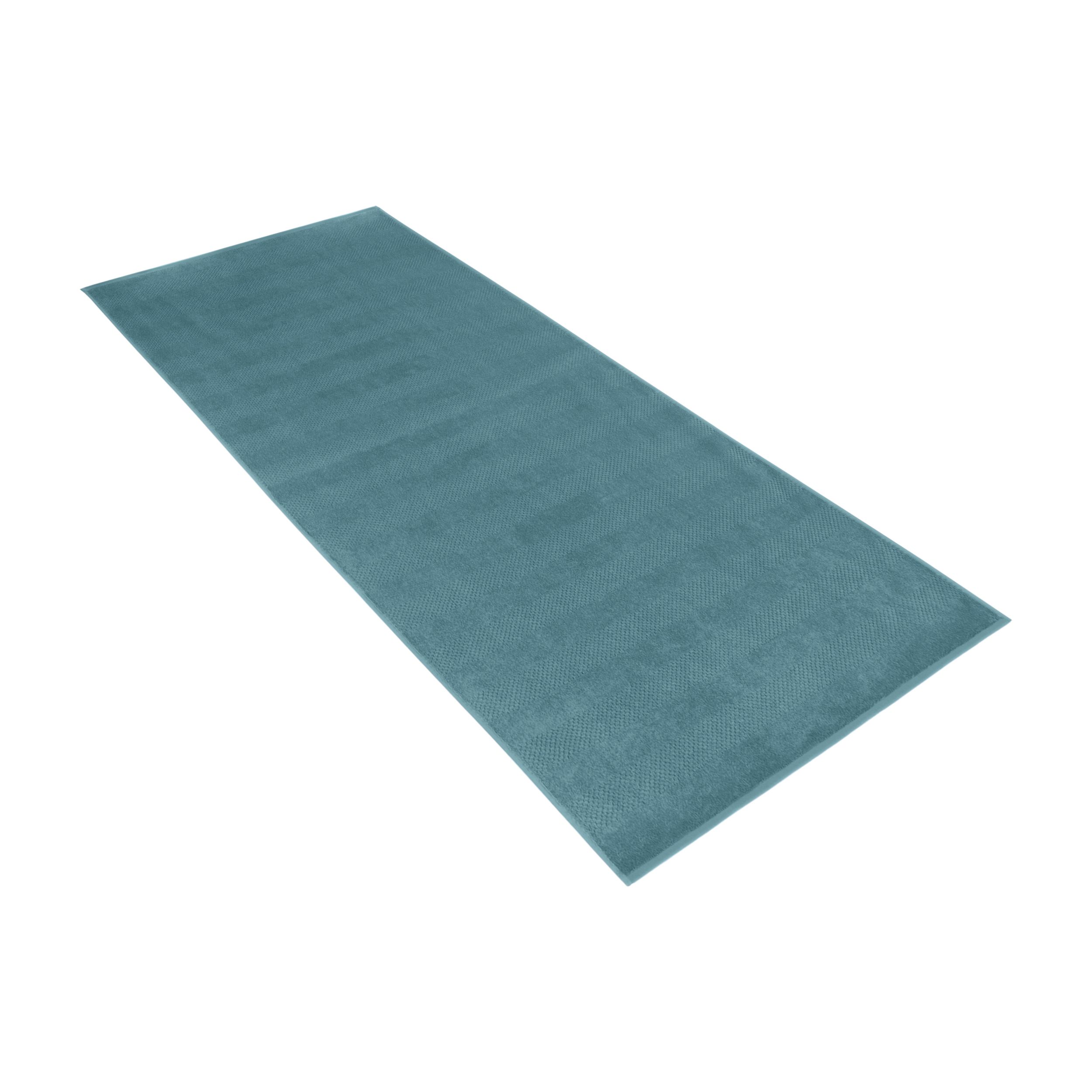 VOSSEN Saunatuch Talo blau Baumwolle
