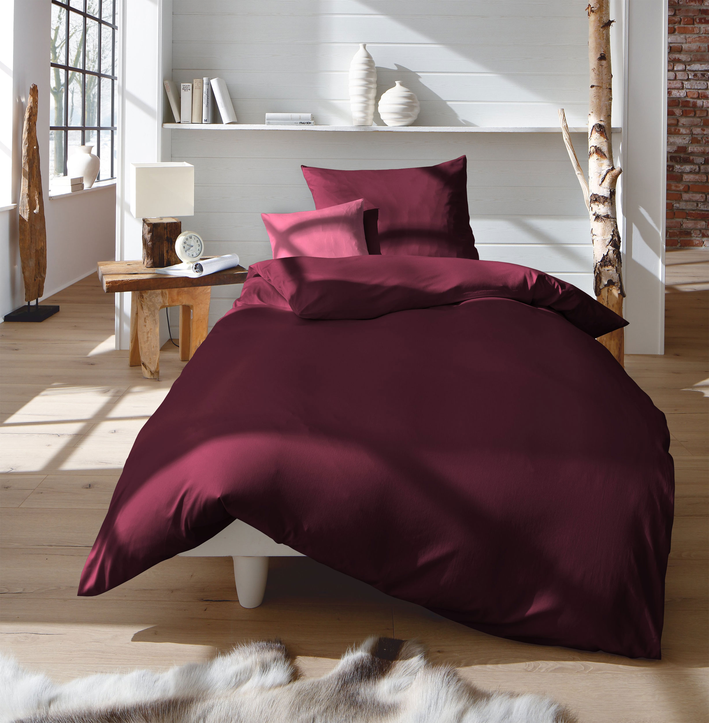 Fleuresse Uni-Satin-Bettwäsche image number 2