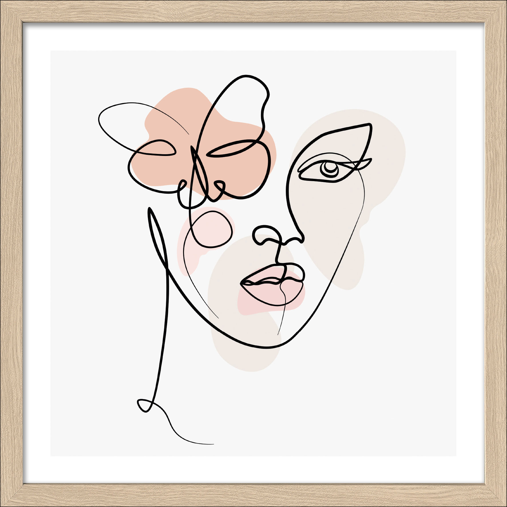 Kunstdruck gerahmt 32,5x32,5cm image number null