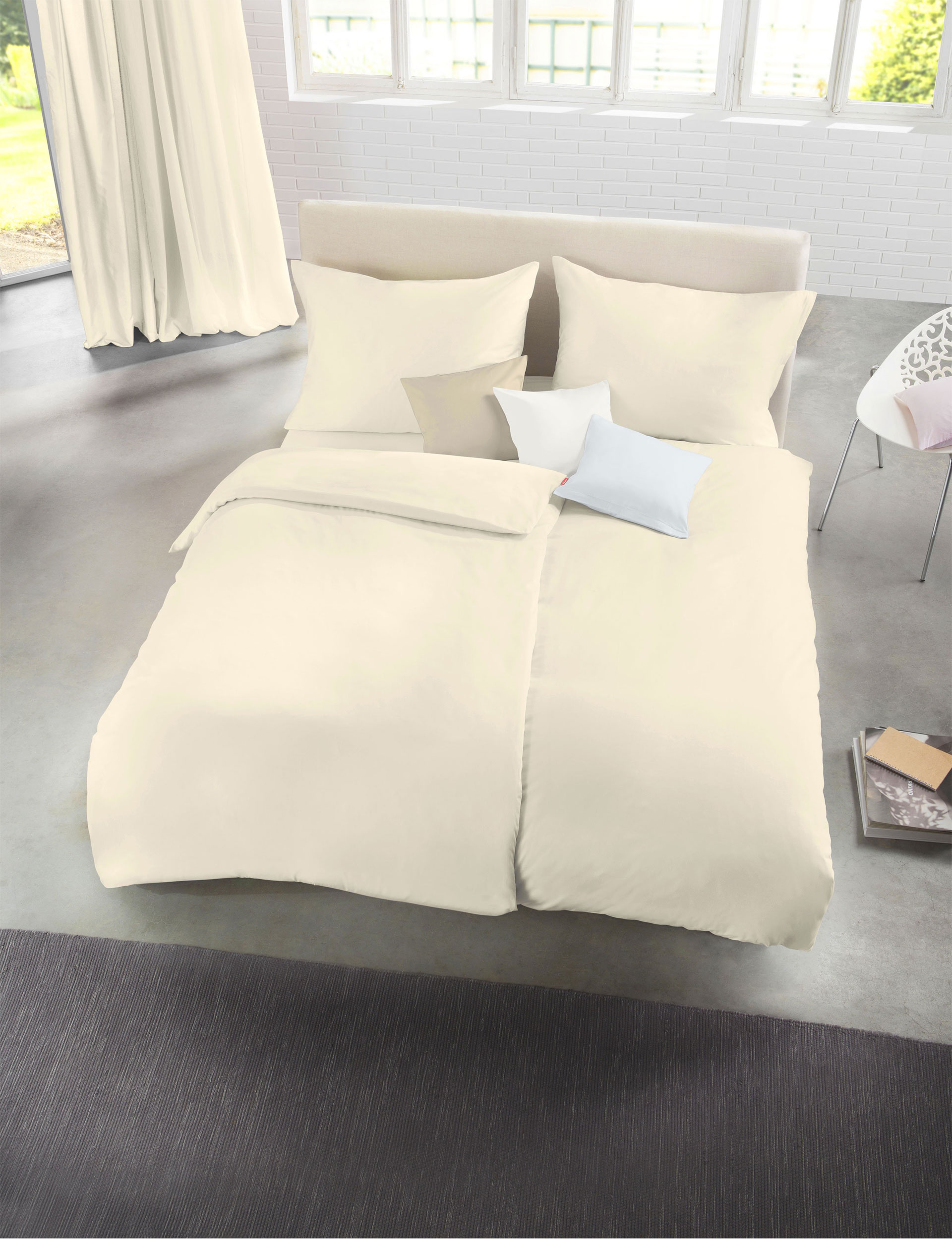 Fleuresse Uni-Satin-Kissenbezug image number 2