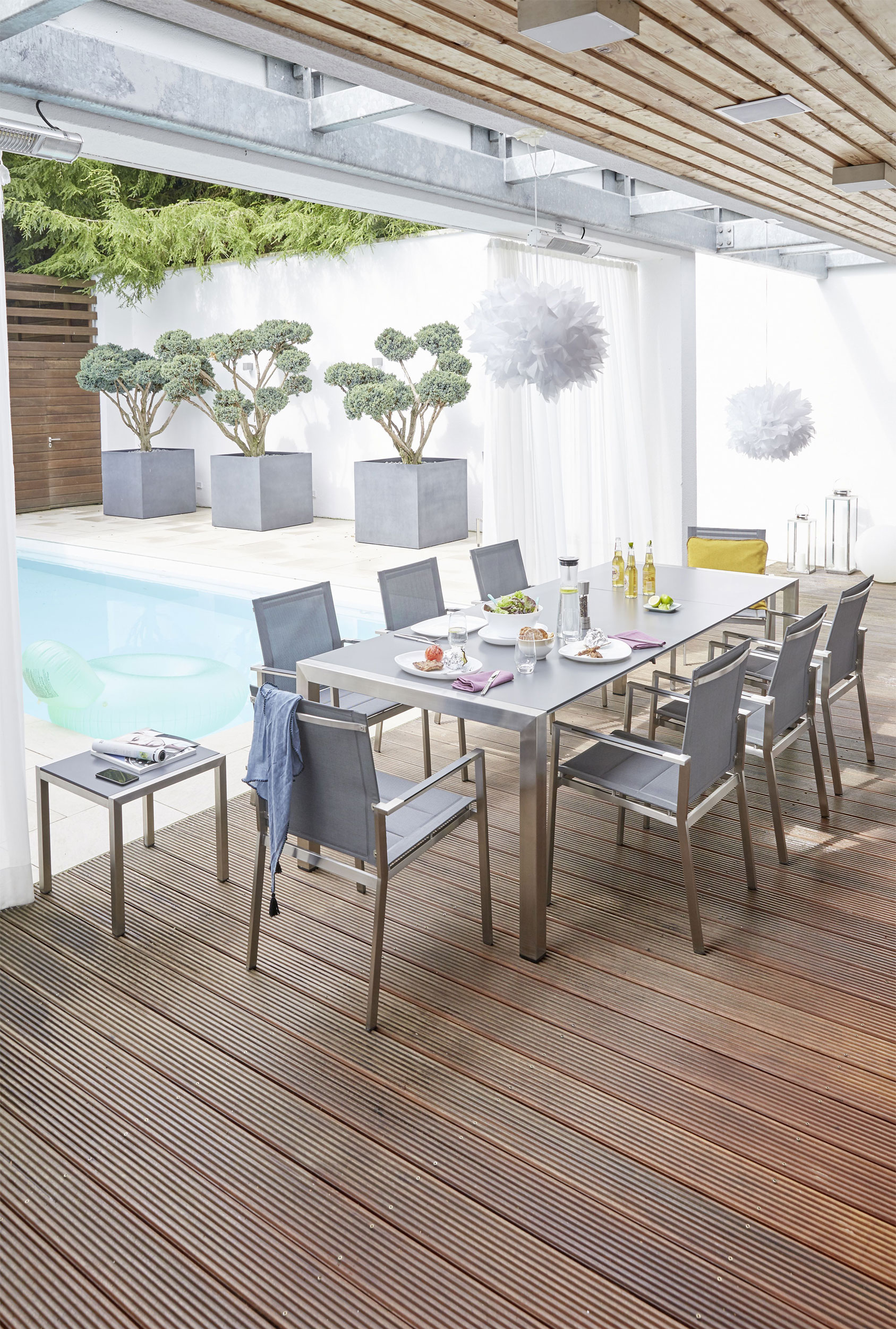 Gartentisch ausziehbar HPL Möbel Schaffrath