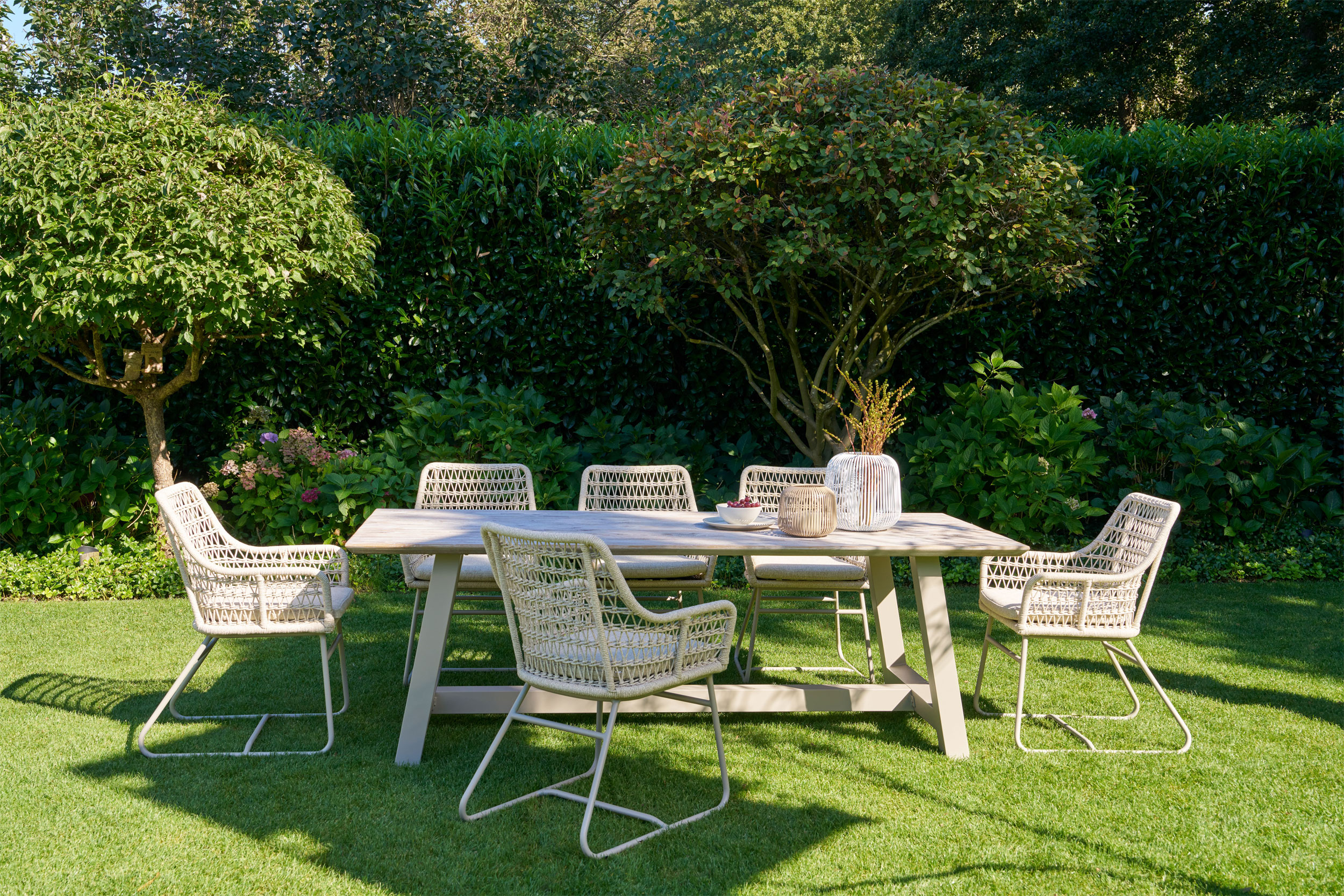 Gartentisch Teak Weiss image number null