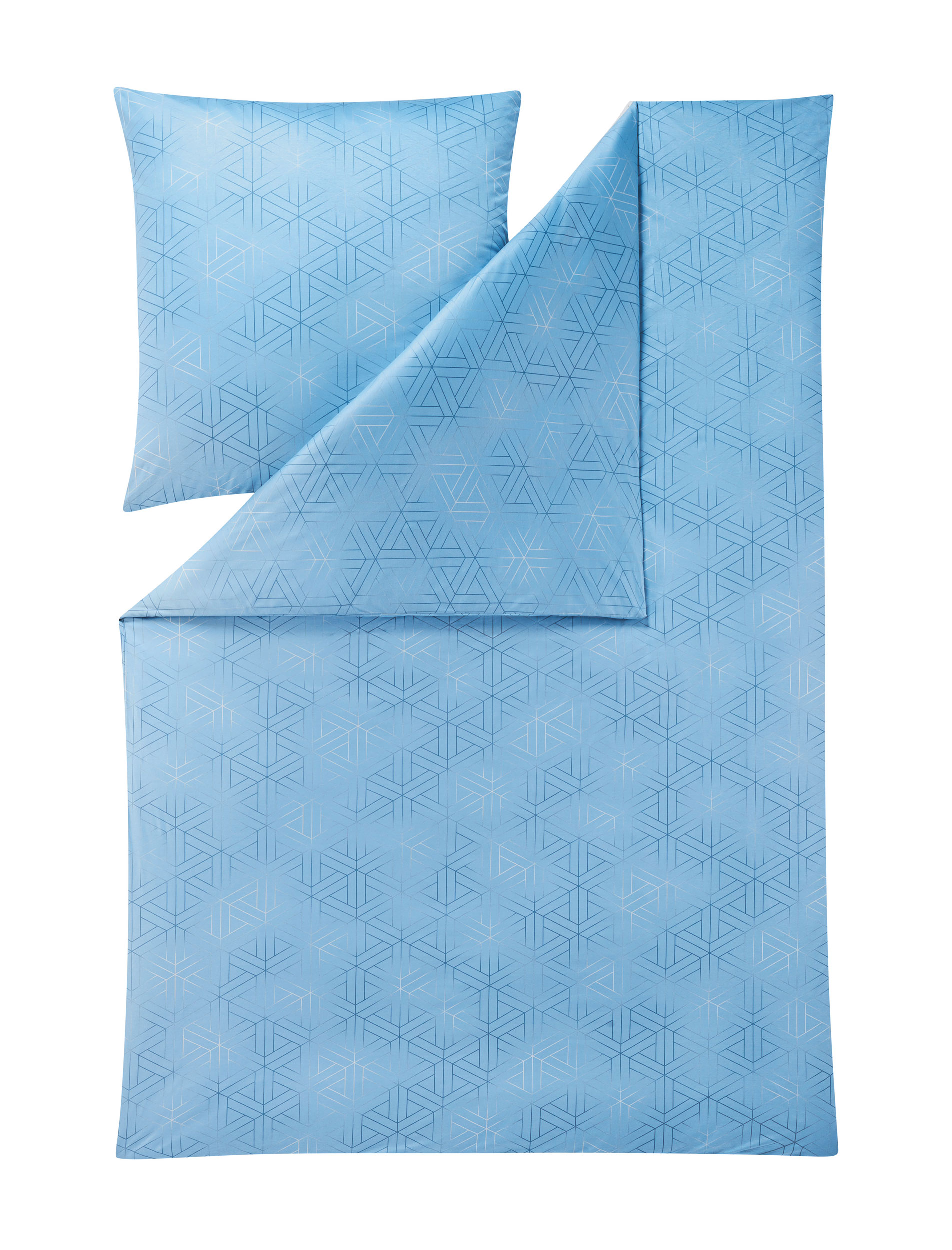 Estella Cuscino Singolo In Jersey - 40x60 Cm - Colore Platino, Con Chiusura Lampo