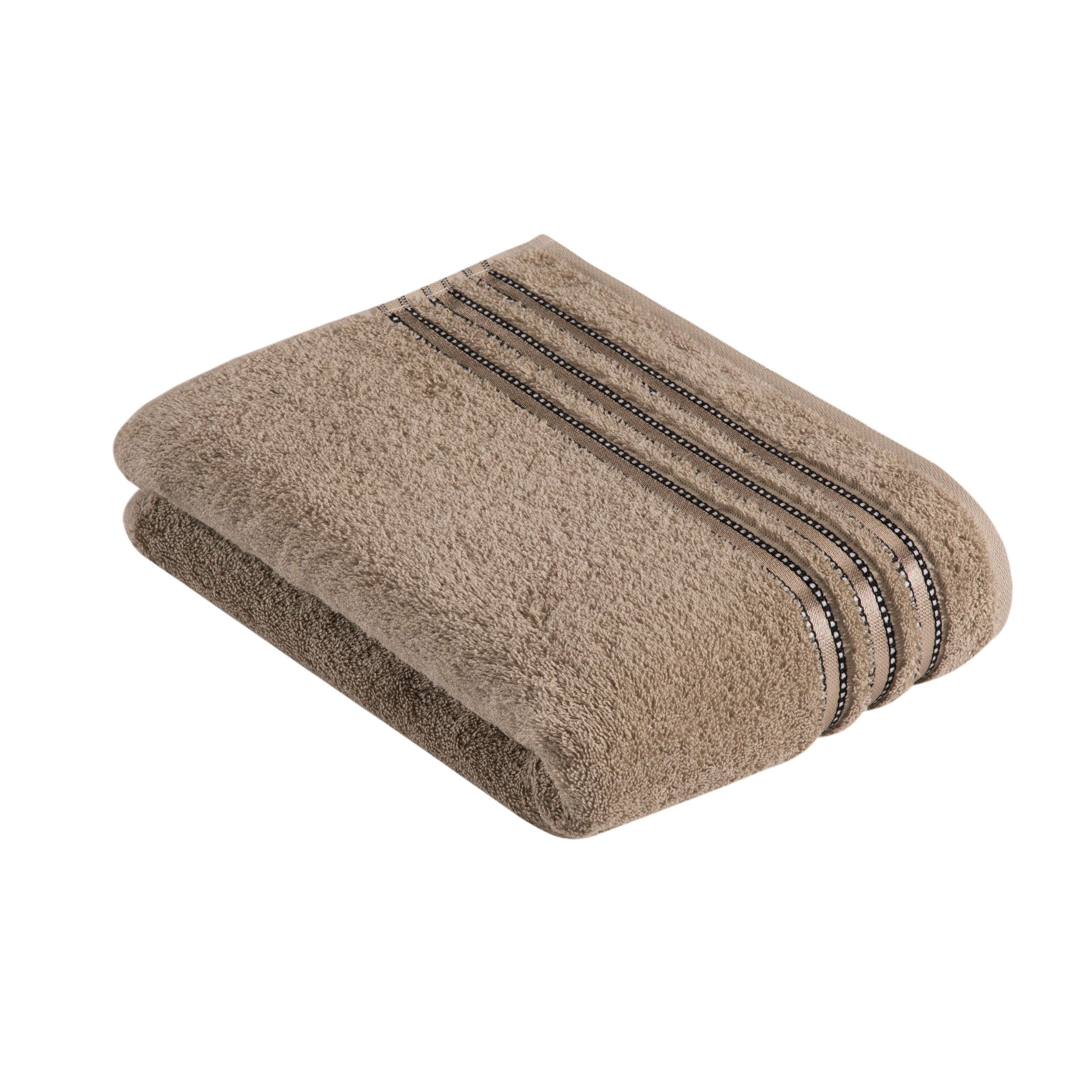 VOSSEN Handtuch Baumwolle Braun 140x67cm