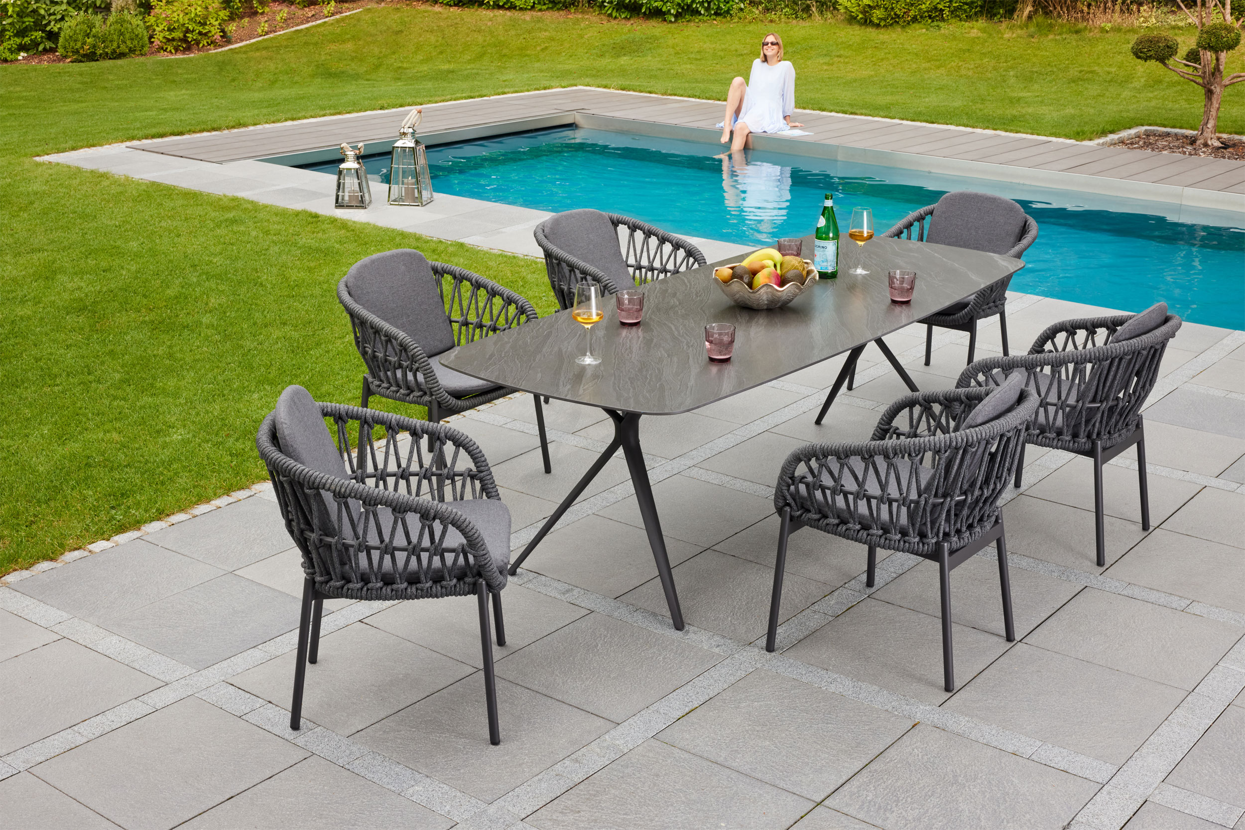 OUTDOOR Rope Garten-Armlehnsessel image number 2