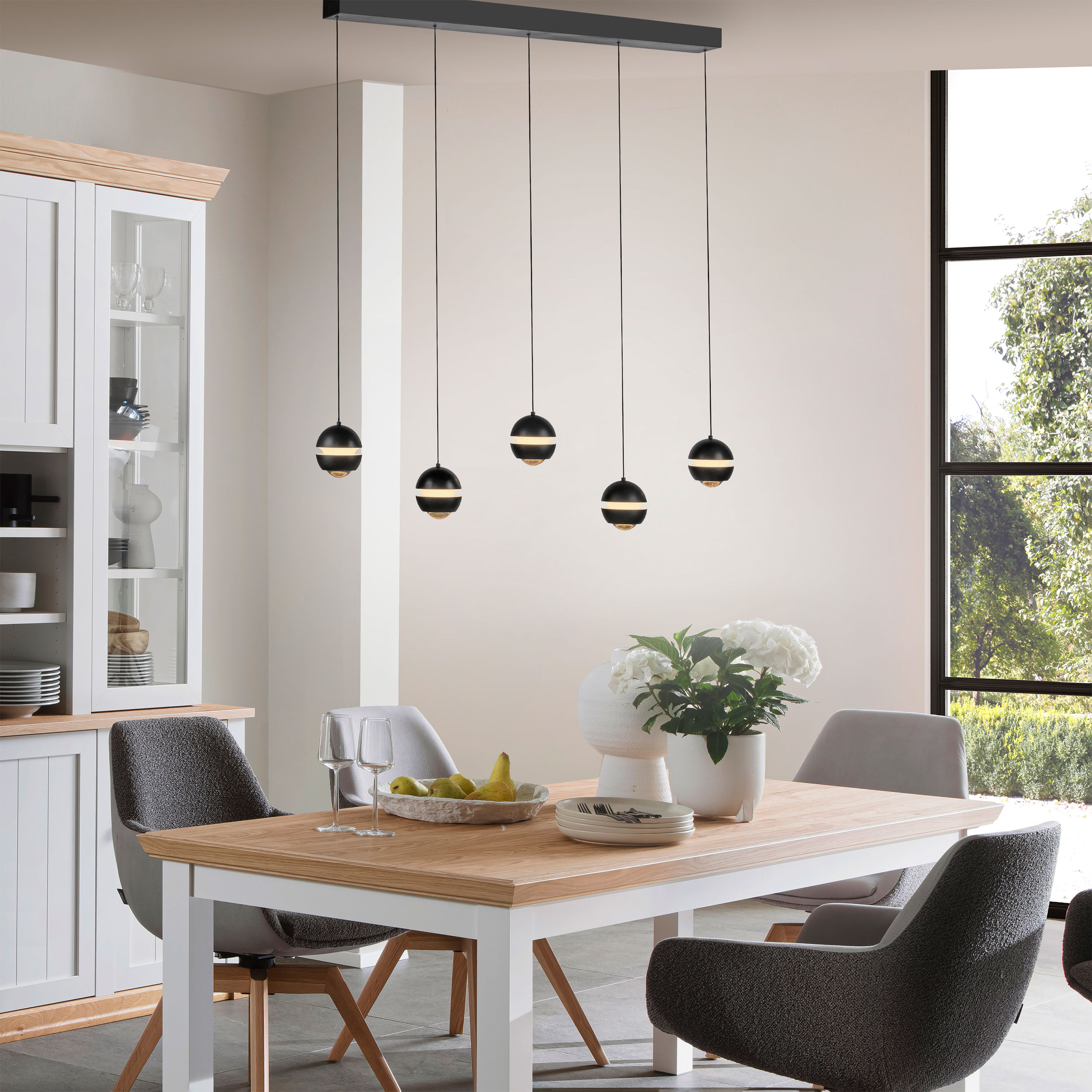 SCHÖNER WOHNEN LED-Pendelleuchte 5flg image number 6