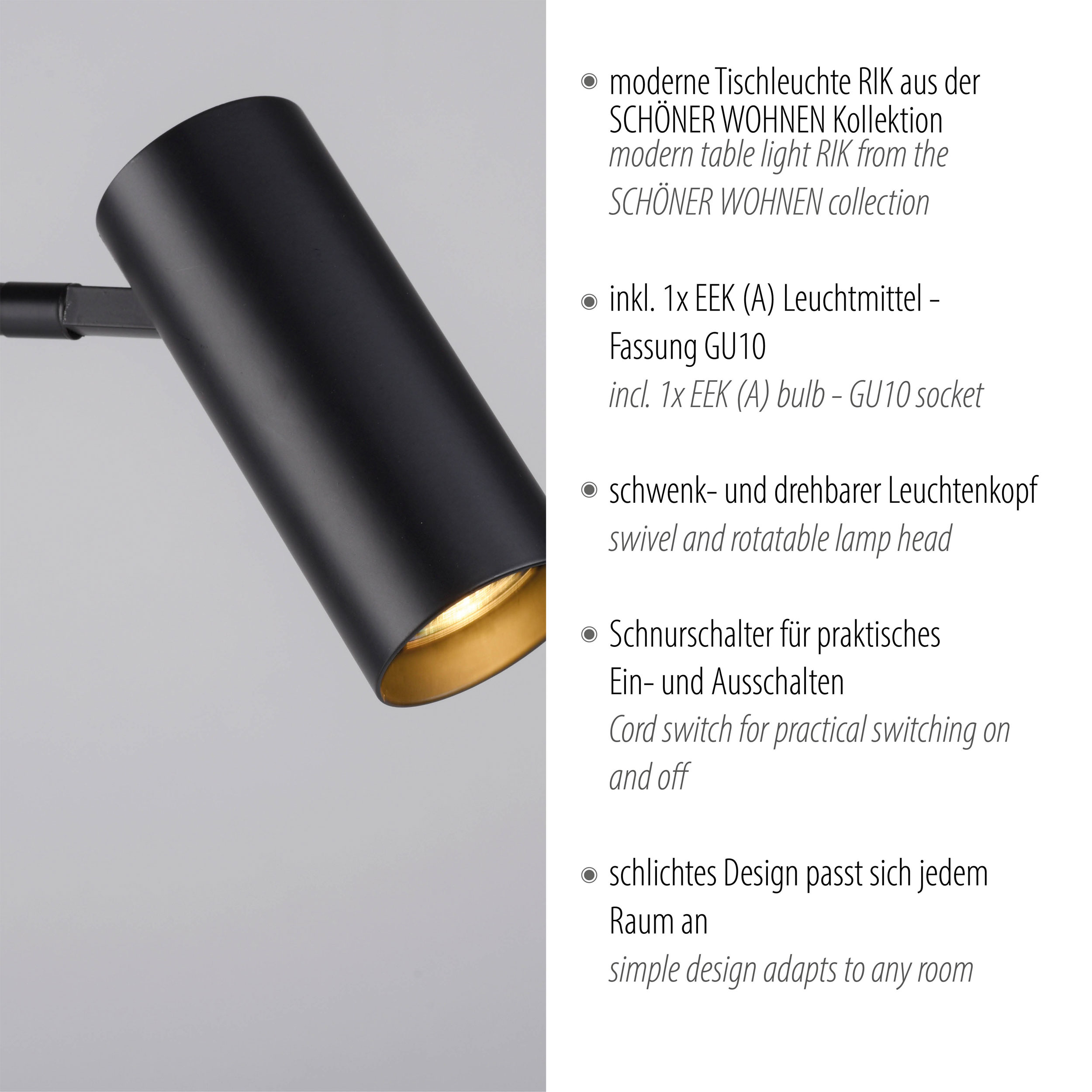 JUST LIGHT LED-Tischleuchte 1flg image number 5