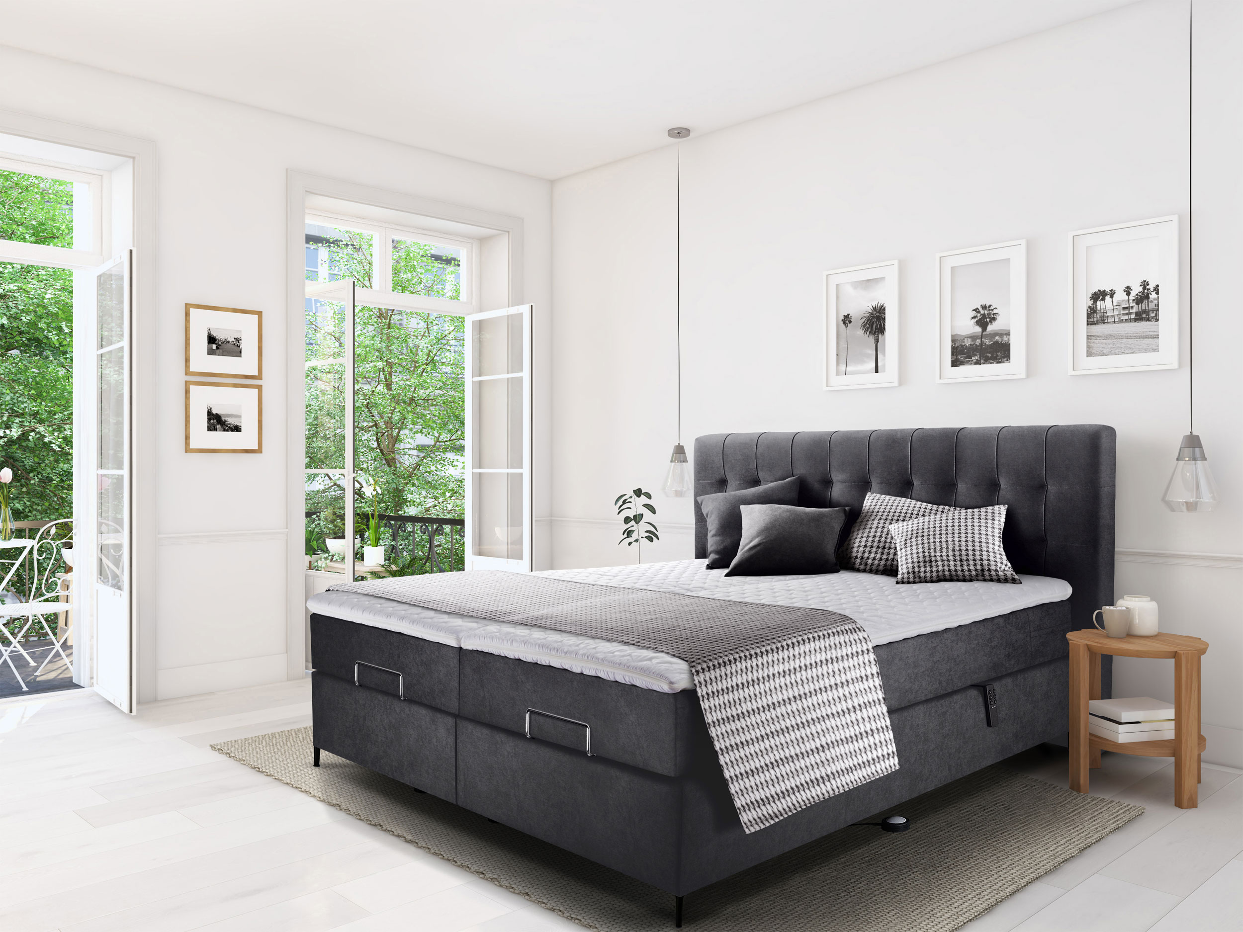 Boxspringbett m. Motor image number null