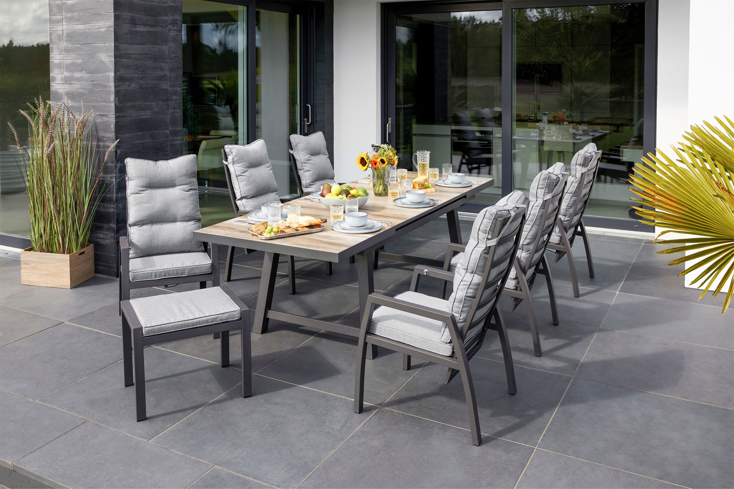 Gartentisch ausziehbar Keramik image number null