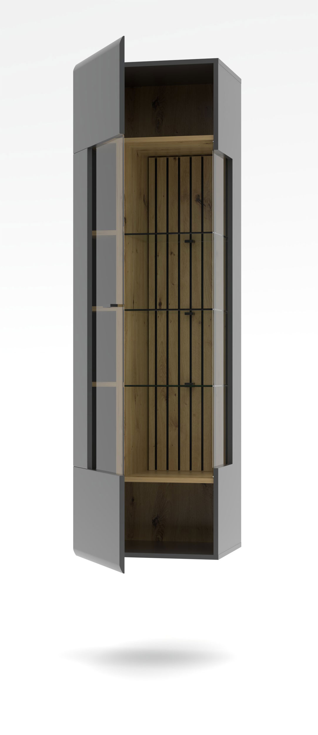 H&auml;nge-TV/Vitrinen-Kombination image number 3