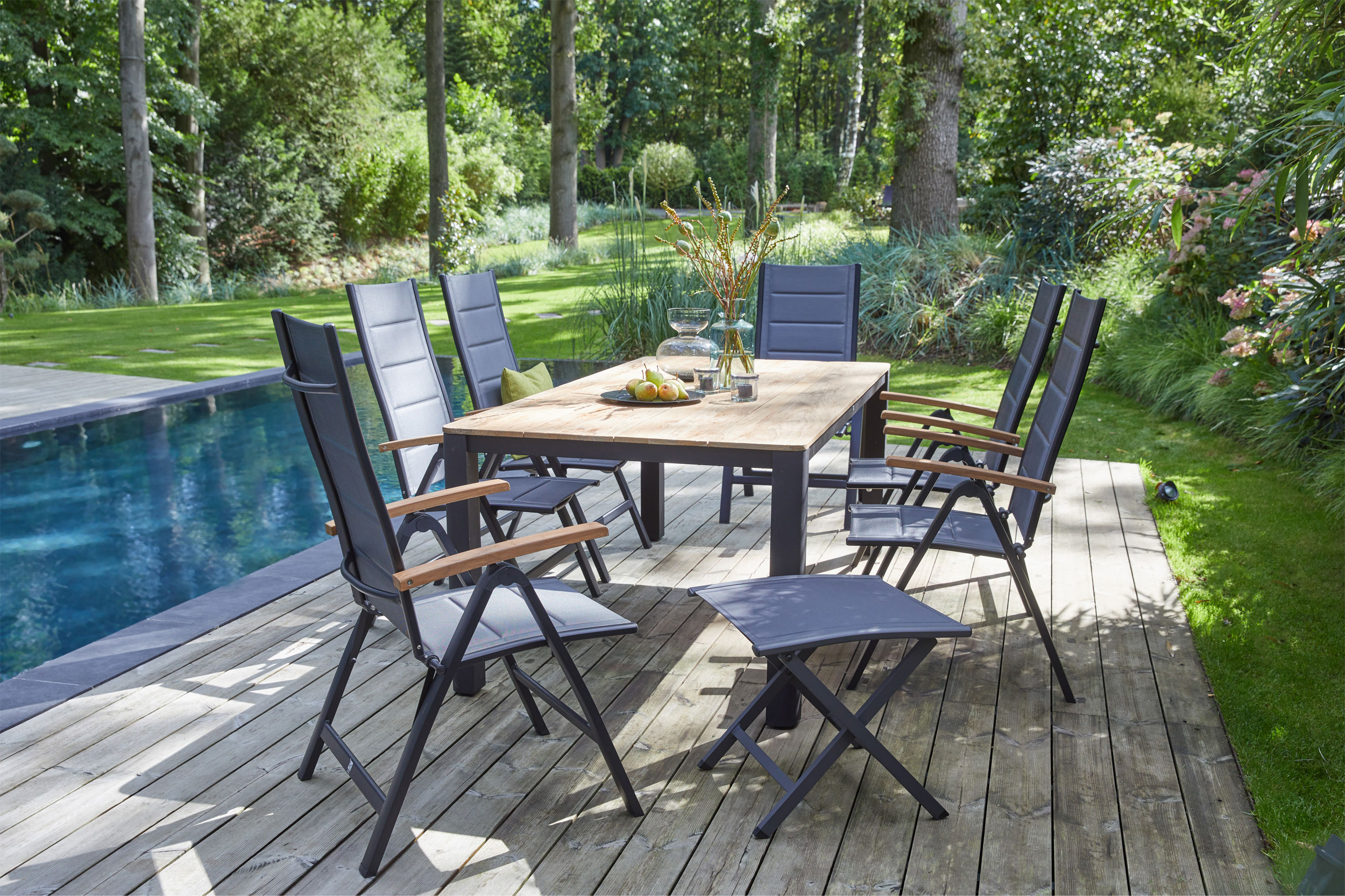 Gartentisch Teak/Metall image number null