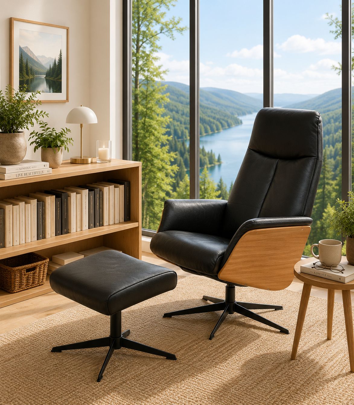 Sessel mit Hocker image number 2