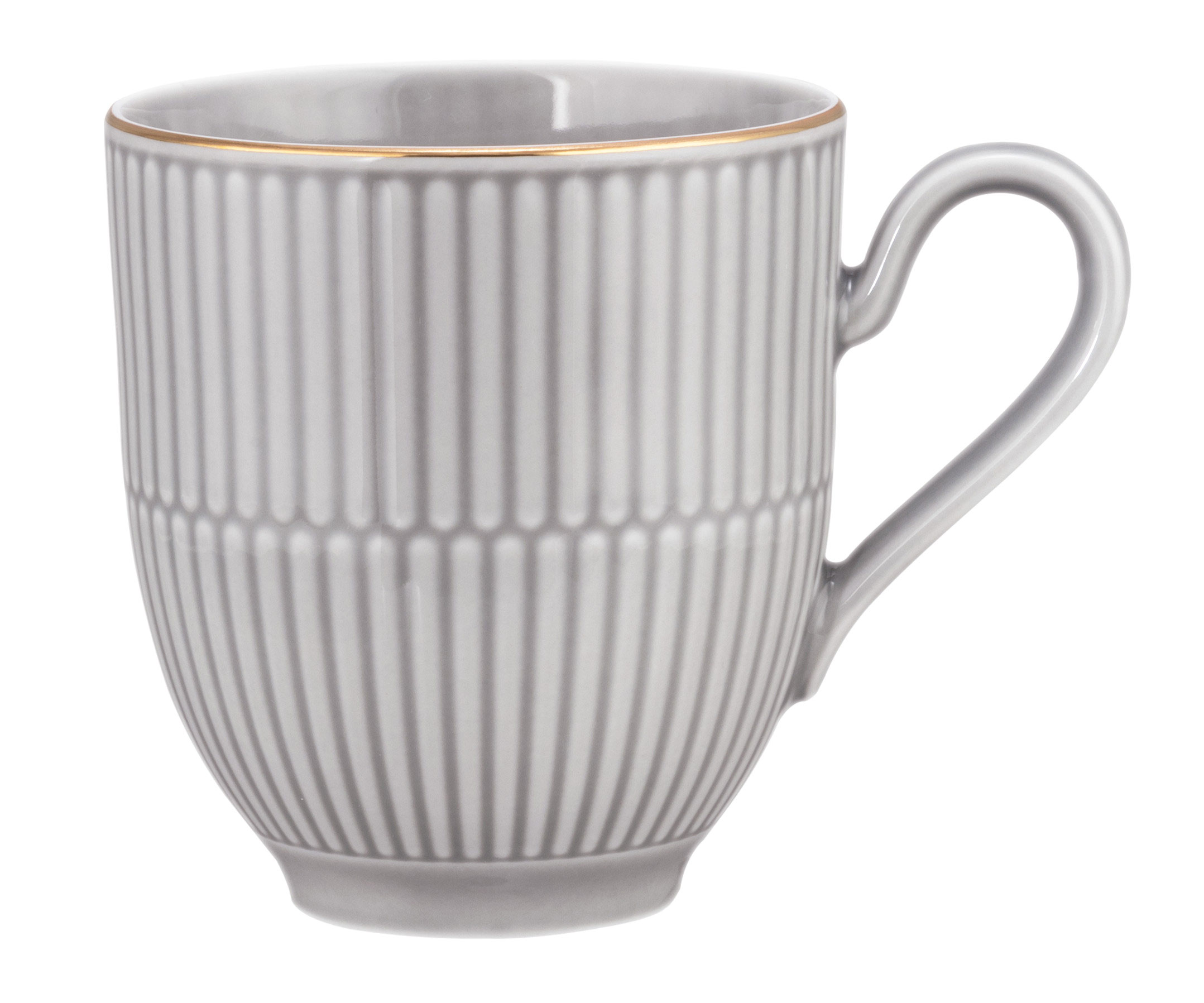 Seltmann Henkelbecher 350ml grau Porzellan