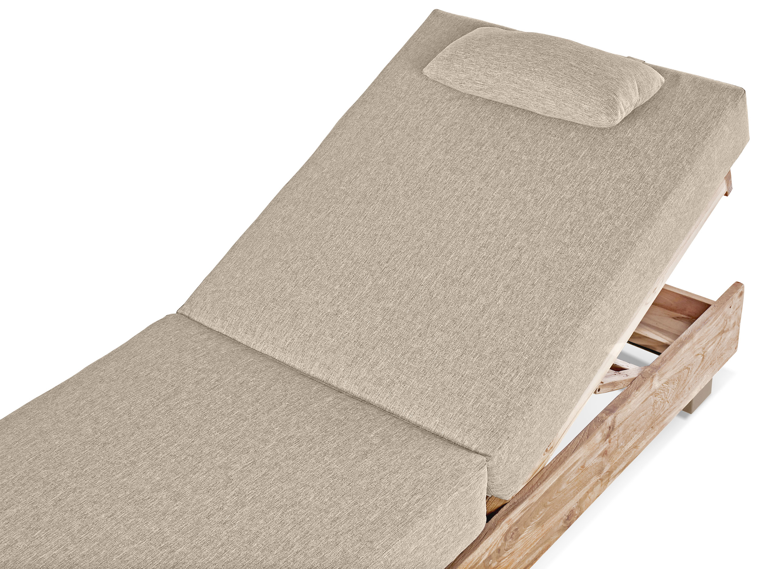 Gartenliege Teak Weiss image number null