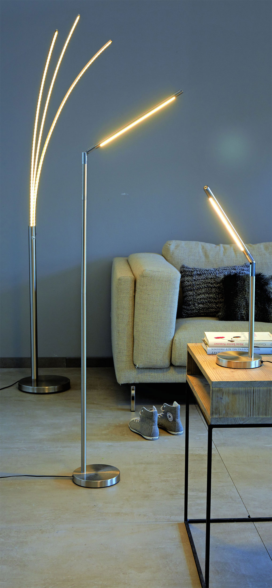 LED-Stehleuchte 3flg image number null
