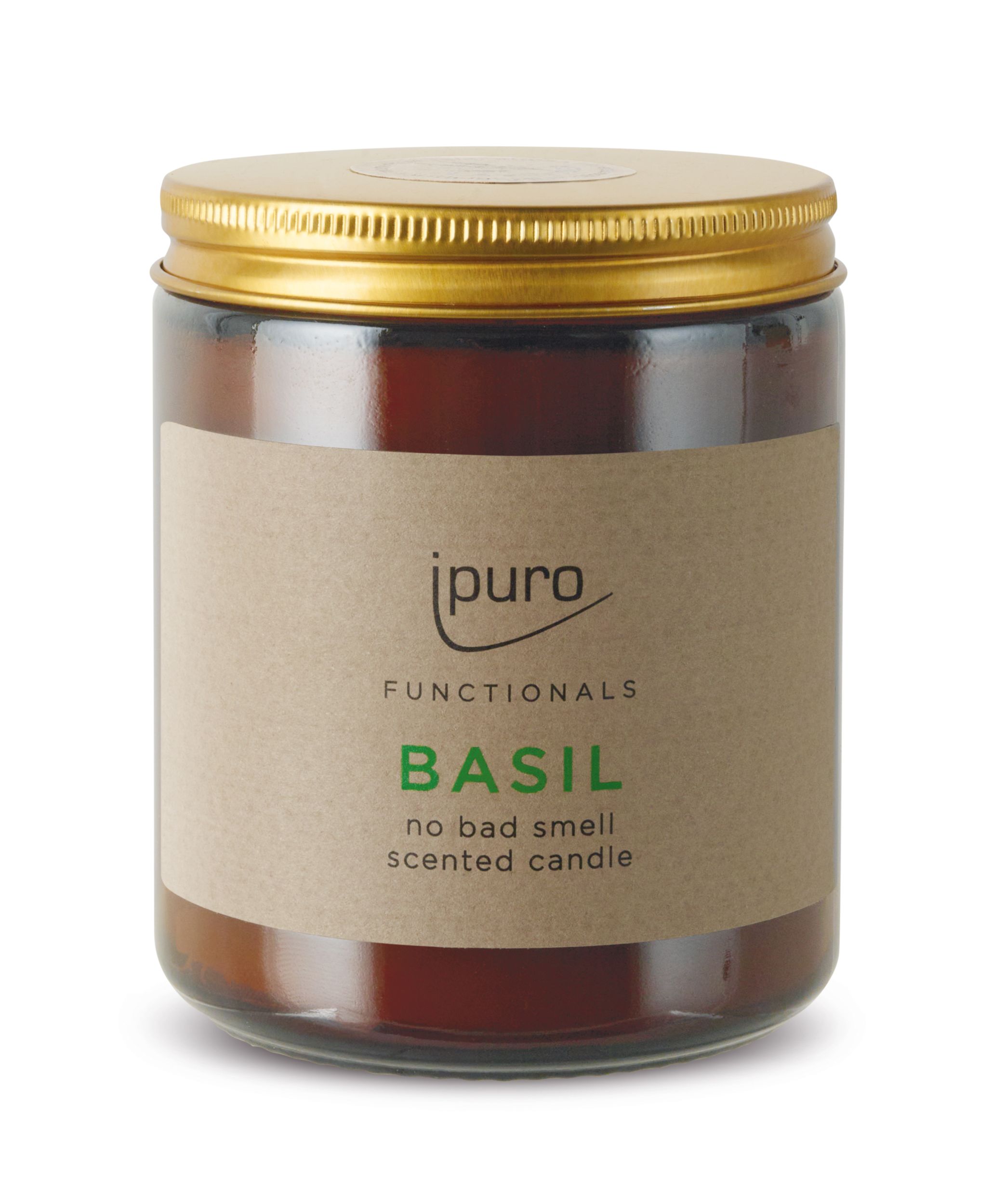 IPURO Duftkerze 200g braun Wachs
