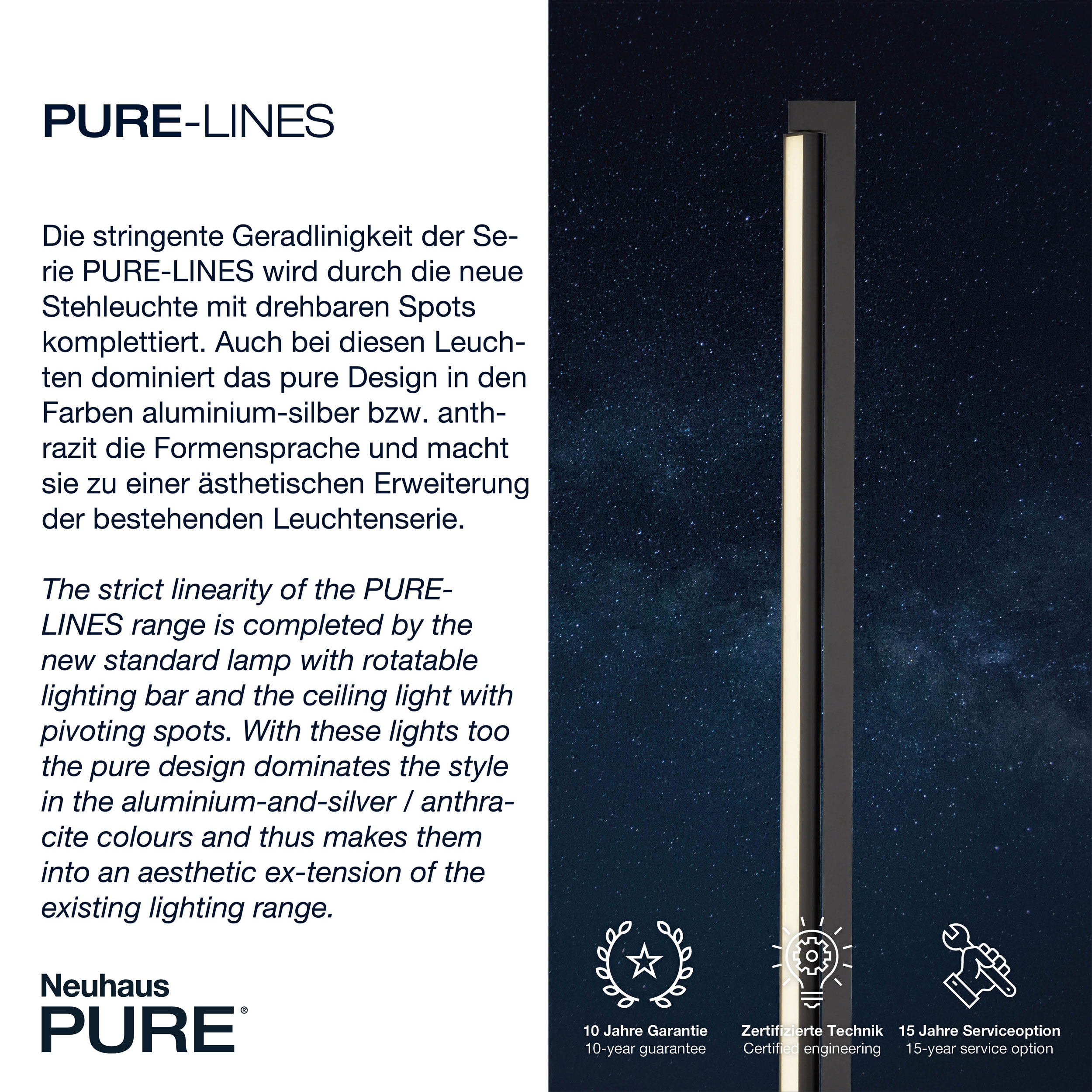 LED-Stehleuchte 1flg image number null