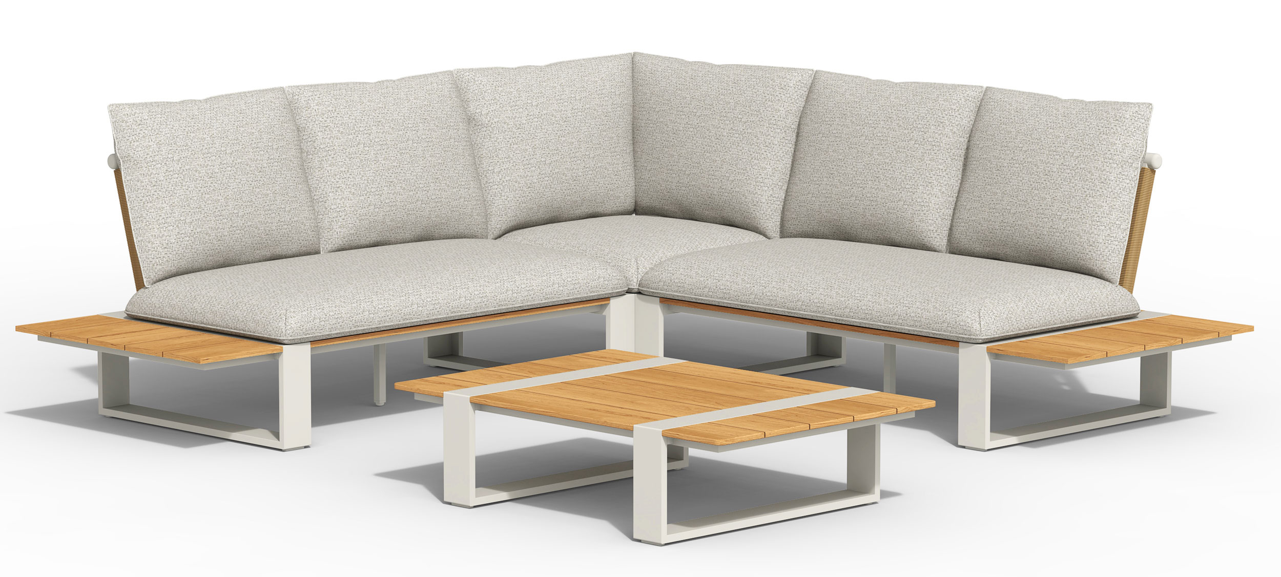 Gartenlounge Set Alu/Teak image number null
